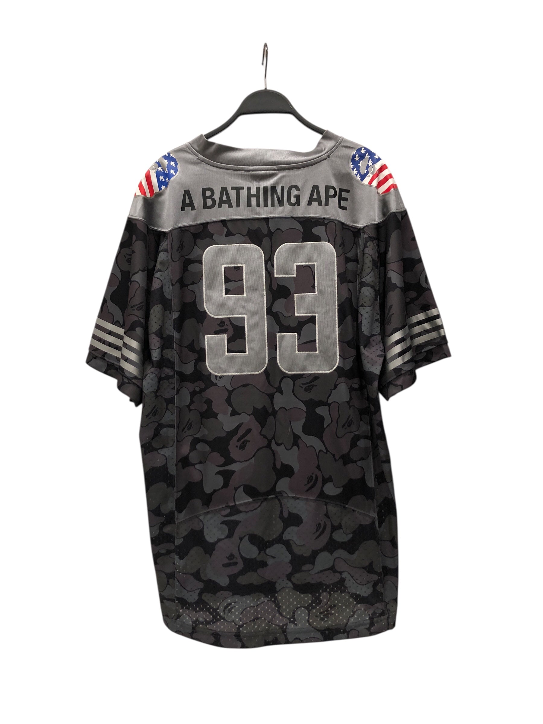 A BATHING APE/adidas/T-Shirt/L/Polyester/GRY/Camouflage/ view 2