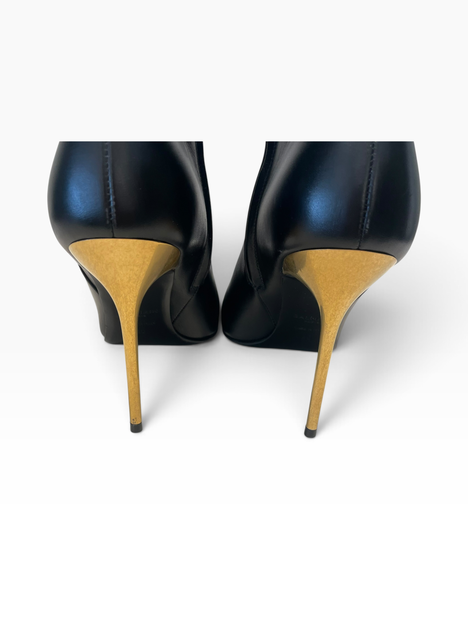 BALMAIN/Booties/EU 40/Leather/BLK/Roni - Gold Embossed Buttons view 6