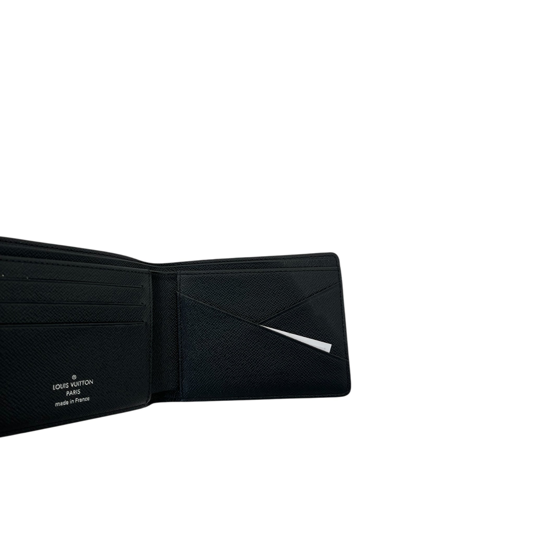 LOUIS VUITTON/Bifold Wallet/Leather/BLK/ view 4