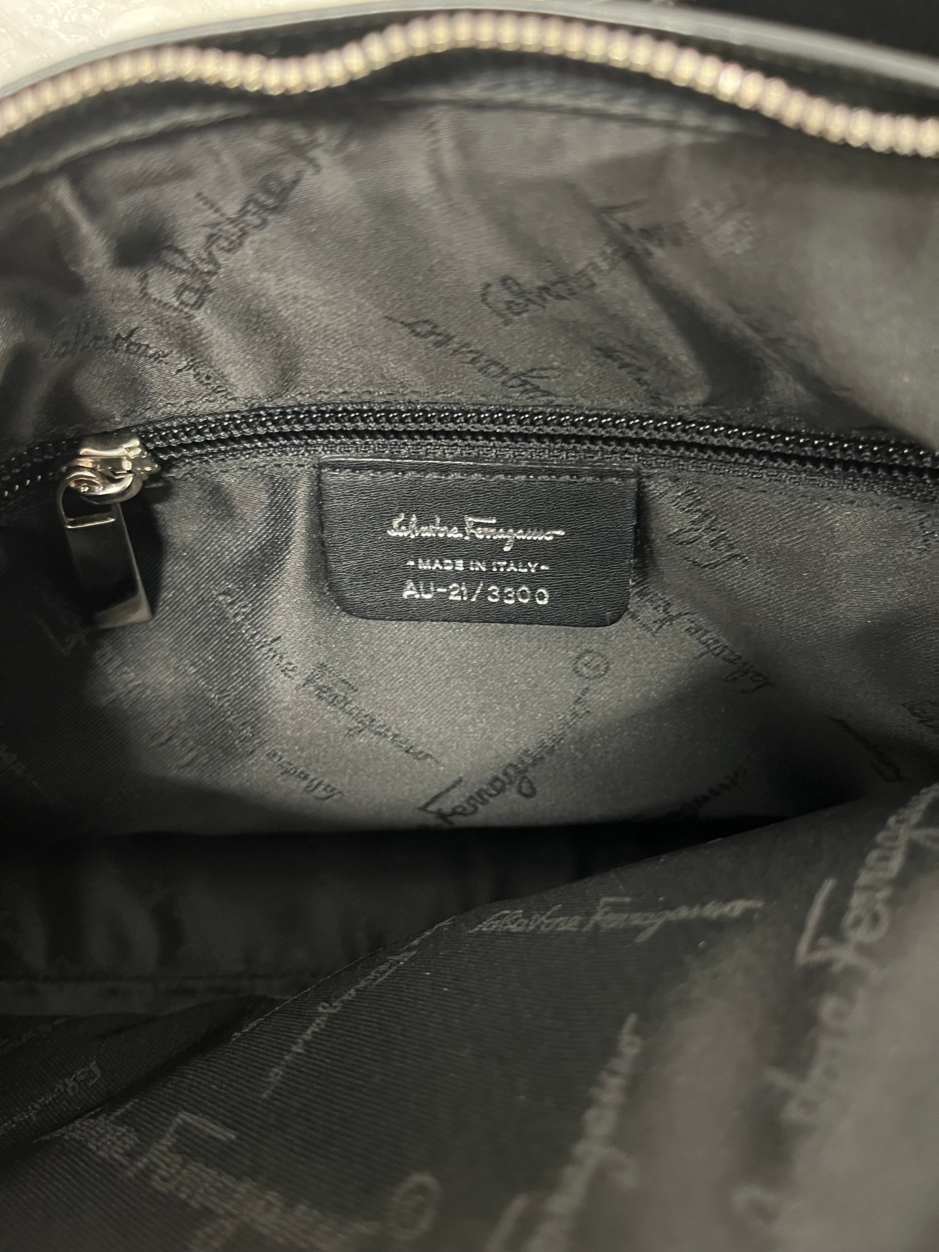 Salvatore Ferragamo/Hand Bag/Polyester/BLK/LAYERED SHOULER BAG view 5