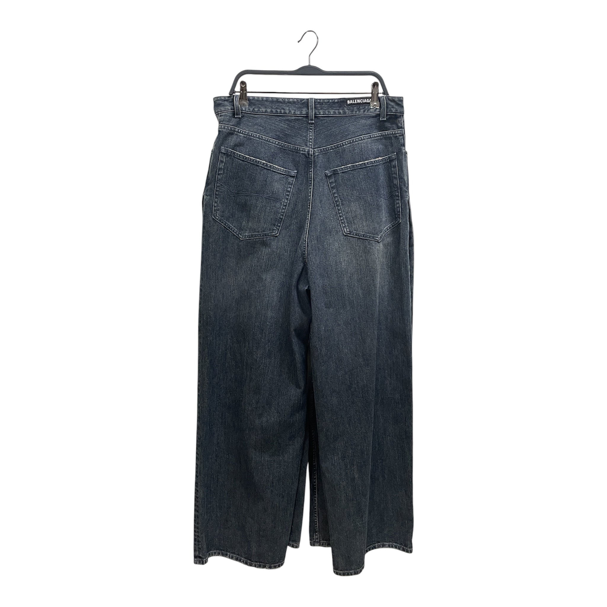 BALENCIAGA/Pants/M/Cotton/NVY/DOUBLE LEG PANT view 2