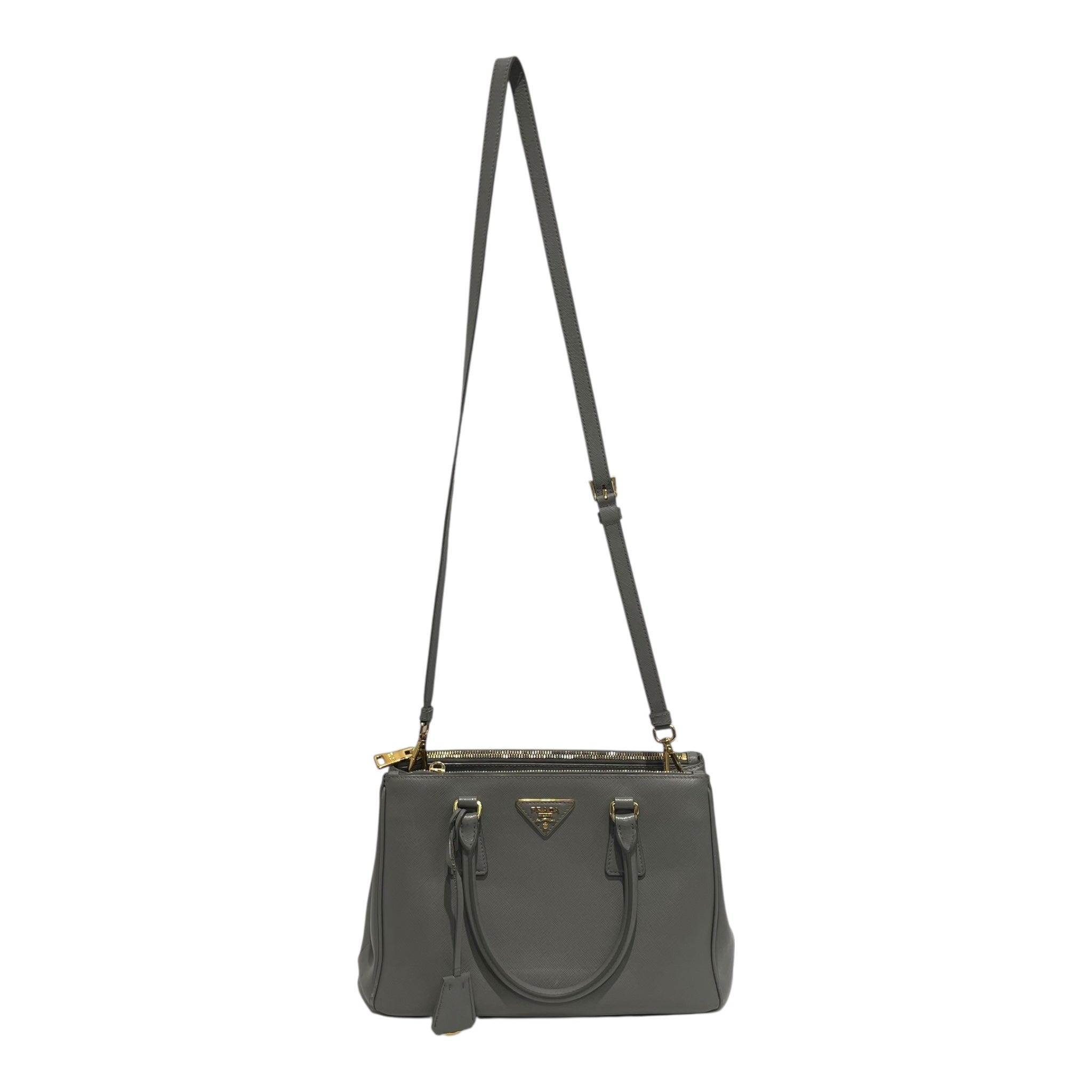 PRADA/Bag/Leather/GRY/Saffiano Galleria view 1