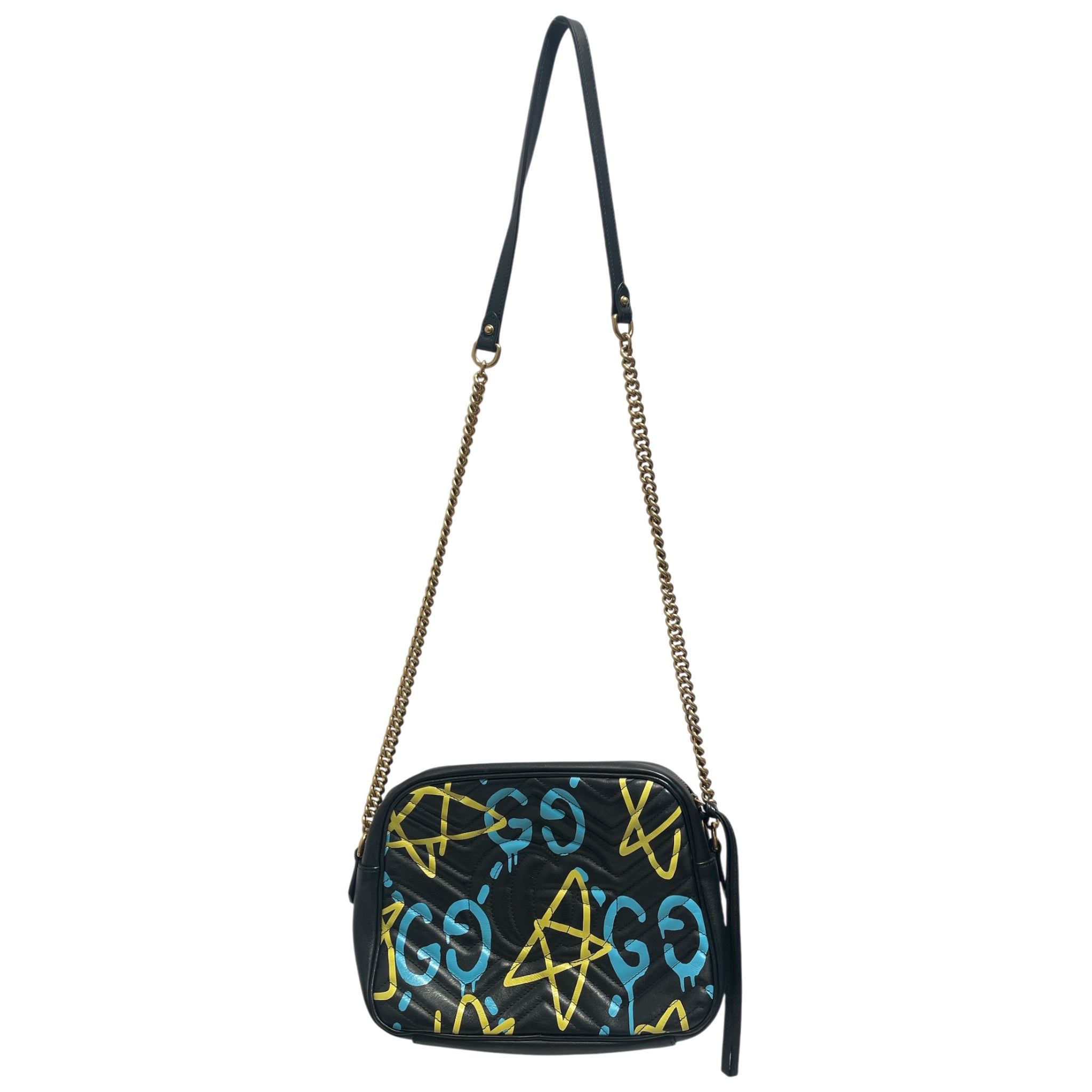GUCCI/Cross Body Bag/All Over Print/BLK/GG MARMOT GRAFFITI CROSSBODY view 2