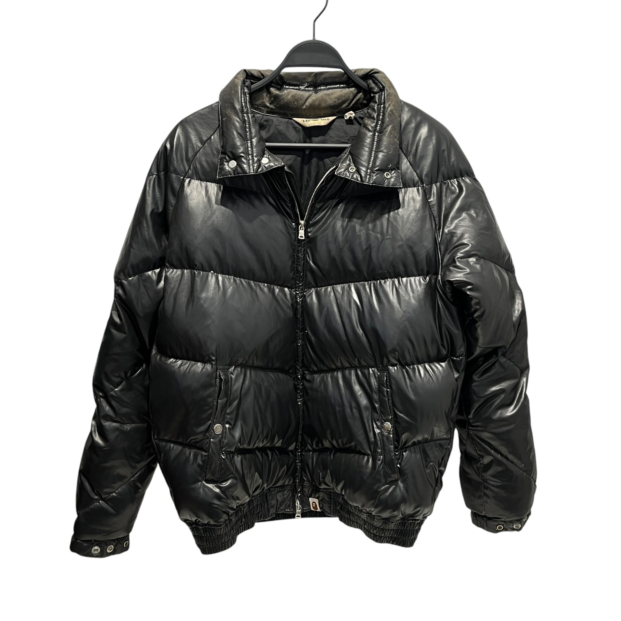 A BATHING APE/Jacket/M/Nylon/BLK/2004 NIGO ERA PUFFER (VINTAGE) view 1
