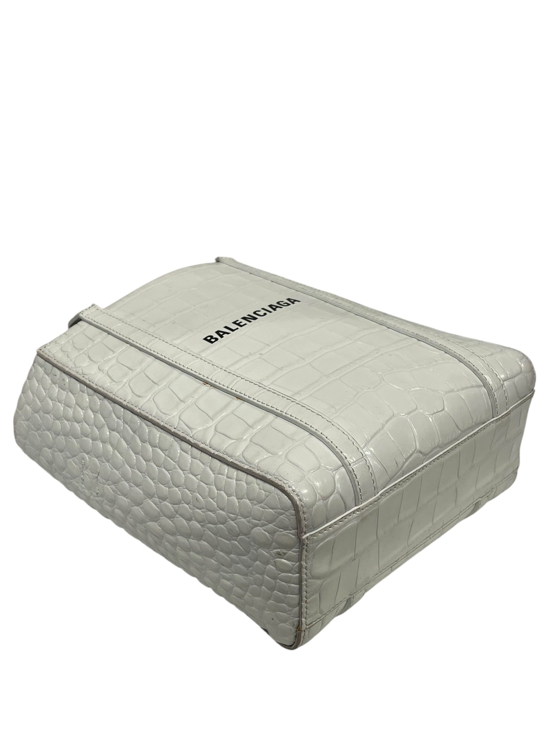 BALENCIAGA/Tote Bag/WHT/ALIGATOR SKIN BAG view 4
