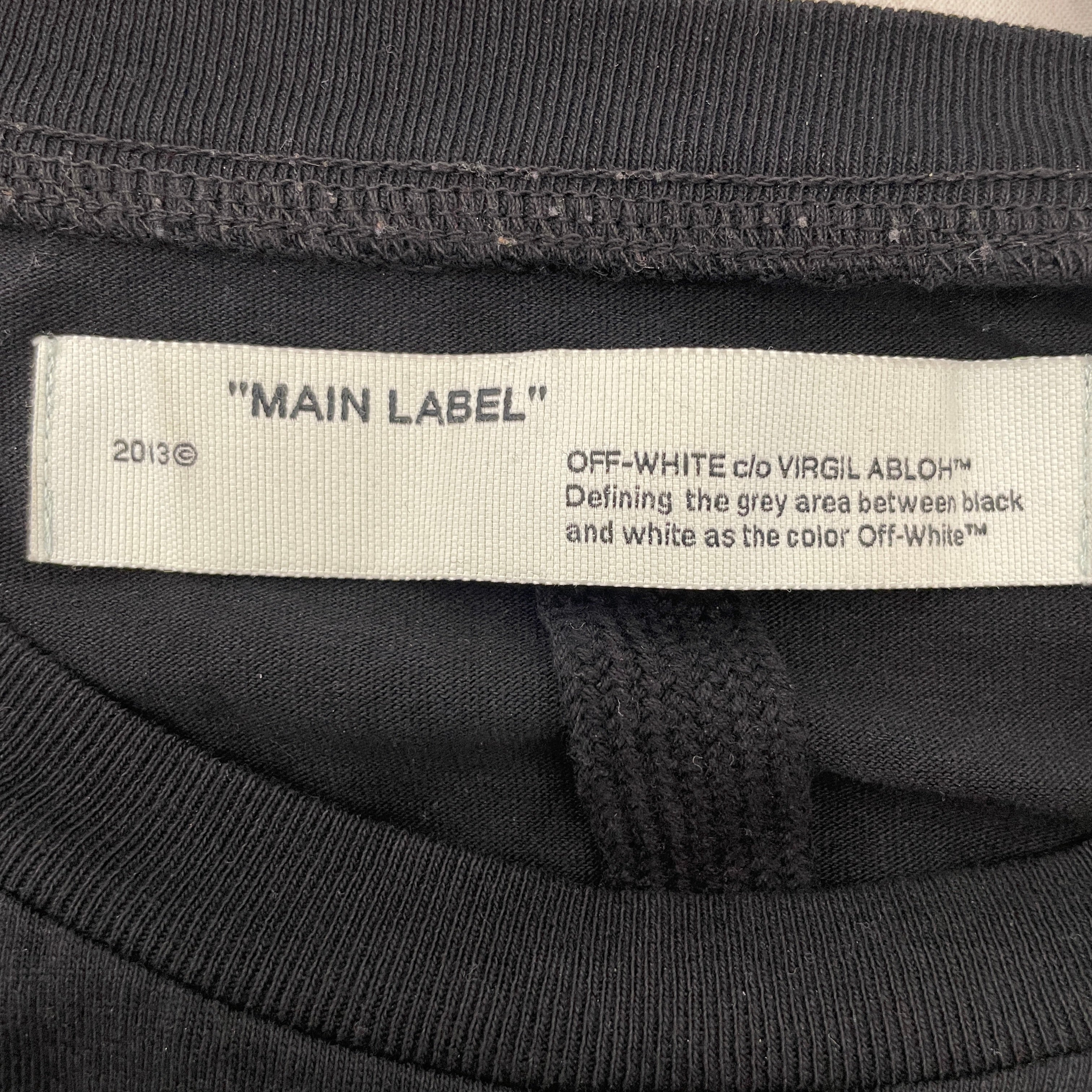 OFF-WHITE/T-Shirt/M/Cotton/BLK/ view 3