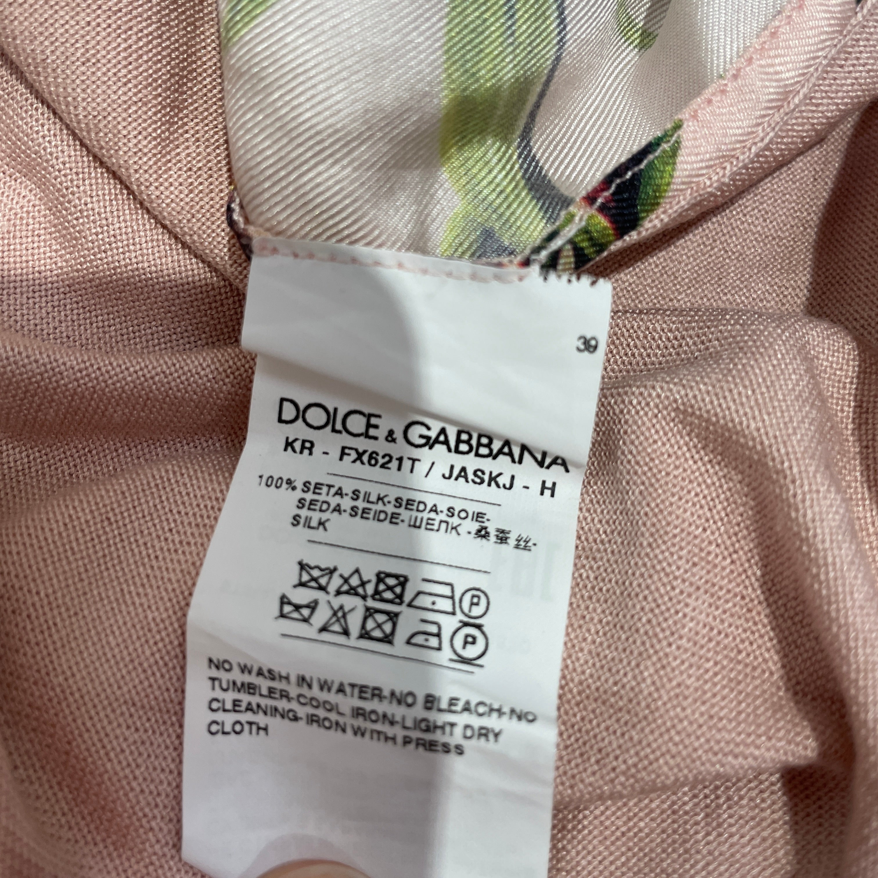 DOLCE&GABBANA/Blouse/42/Floral Pattern/Silk/PNK/ view 3