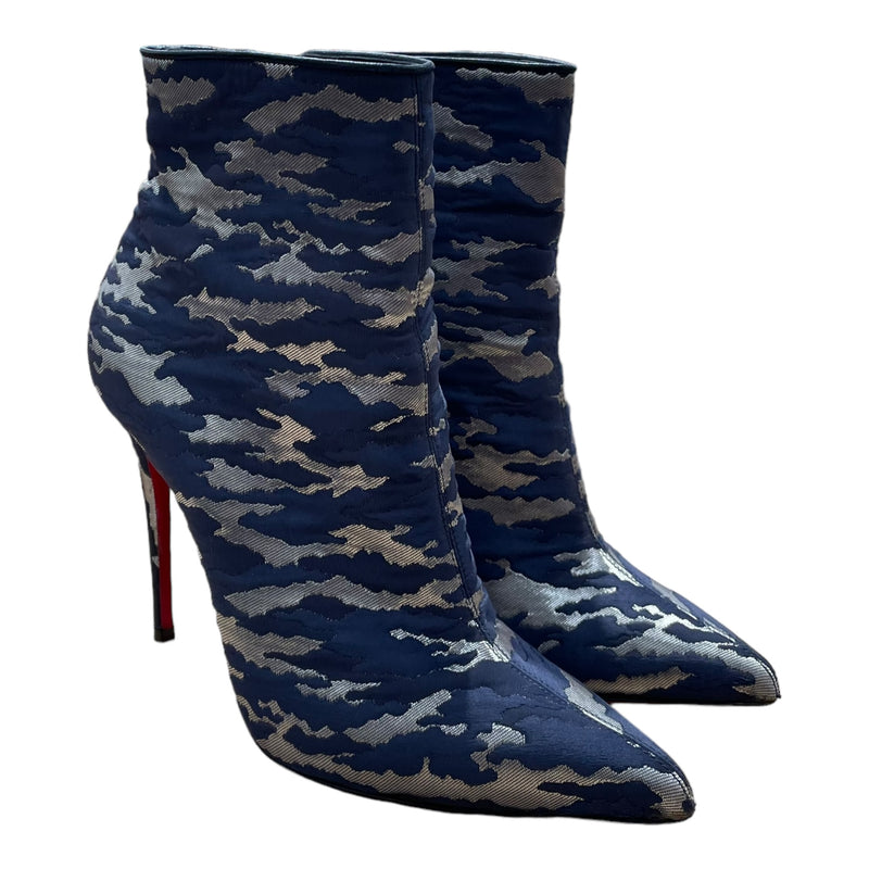 Christian Louboutin/Booties/EU 37.5/Camouflage/Acrylic/NVY/KATE