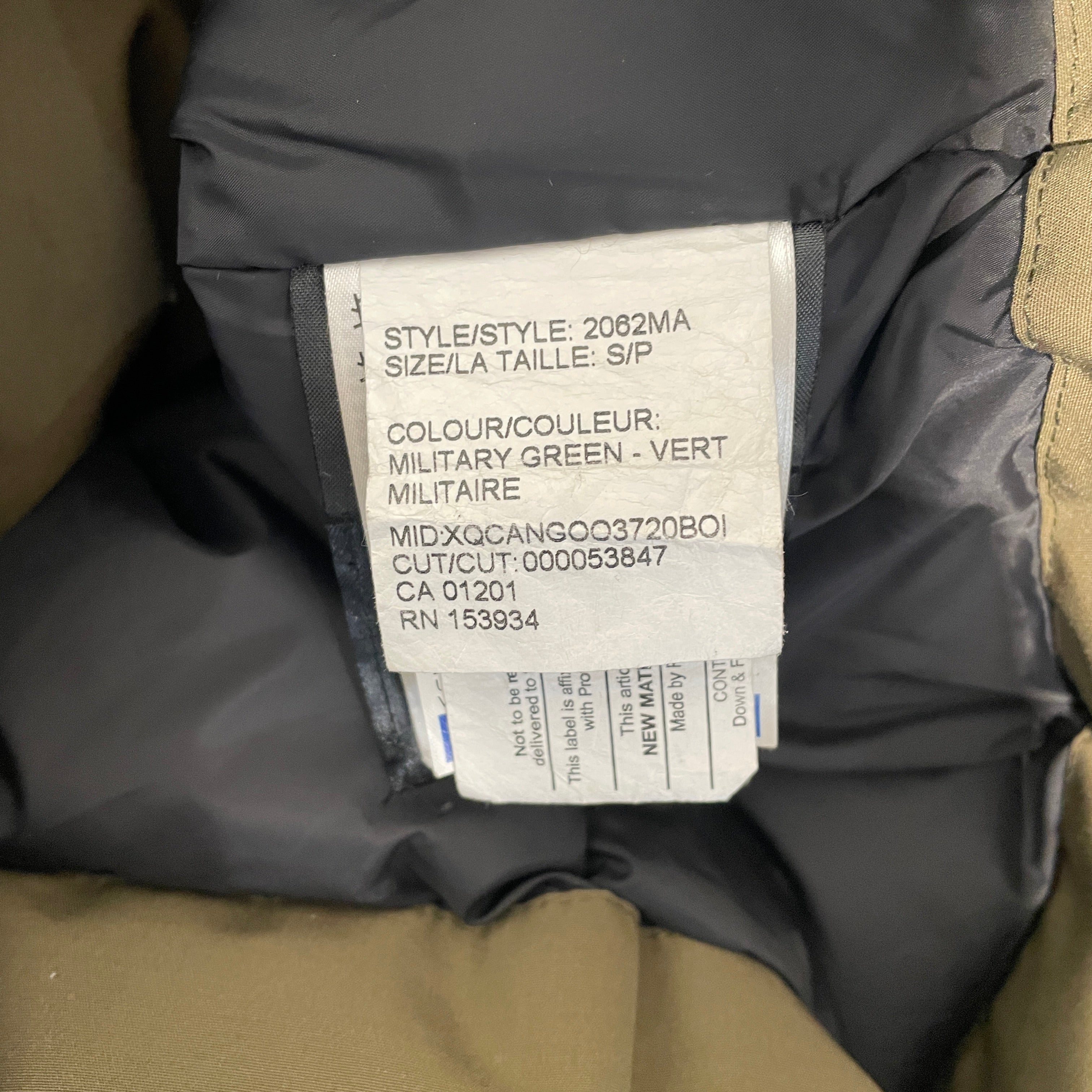 CANADA GOOSE/Coat/S/Polyester/KHK/2062MA Langford Fusion view 4