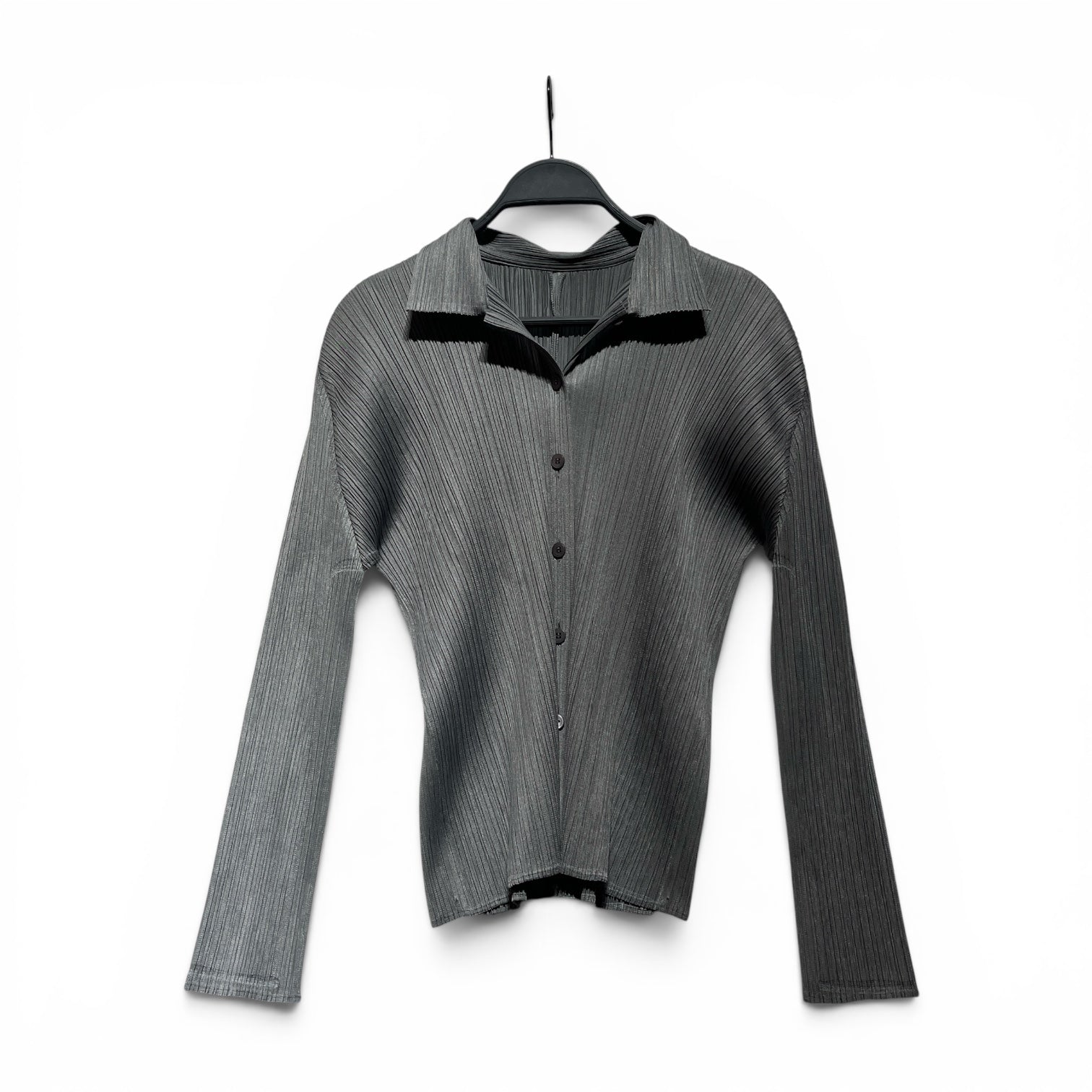 PLEATS PLEASE ISSEY MIYAKE/LS T-Shirt/S/Polyester/SLV/CREW NECK LONG SLEEVE BUTTON view 1