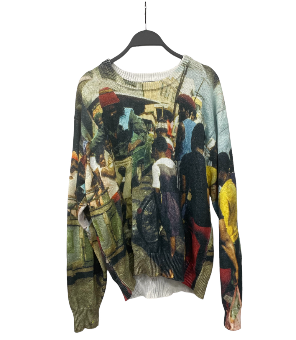 STUSSY/Sweatshirt/L/Plain/Cotton/MLT/PHOTOGRAPHY SWEATER/ view 5