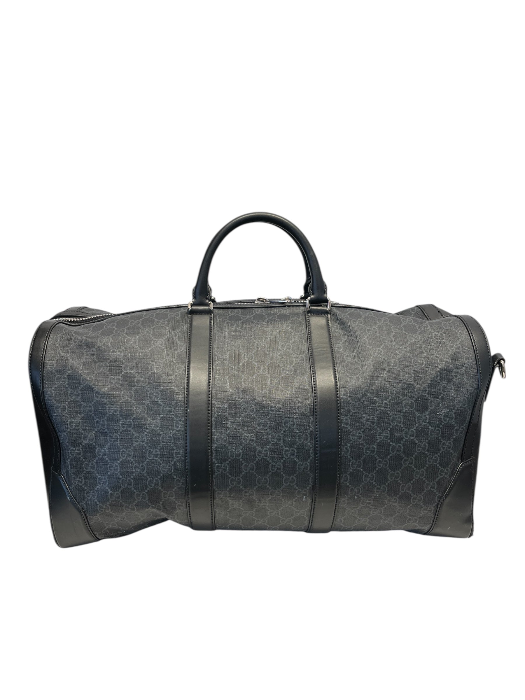GUCCI/Luggage/Monogram/Leather/BLK/LEATHER DUFFEL view 2