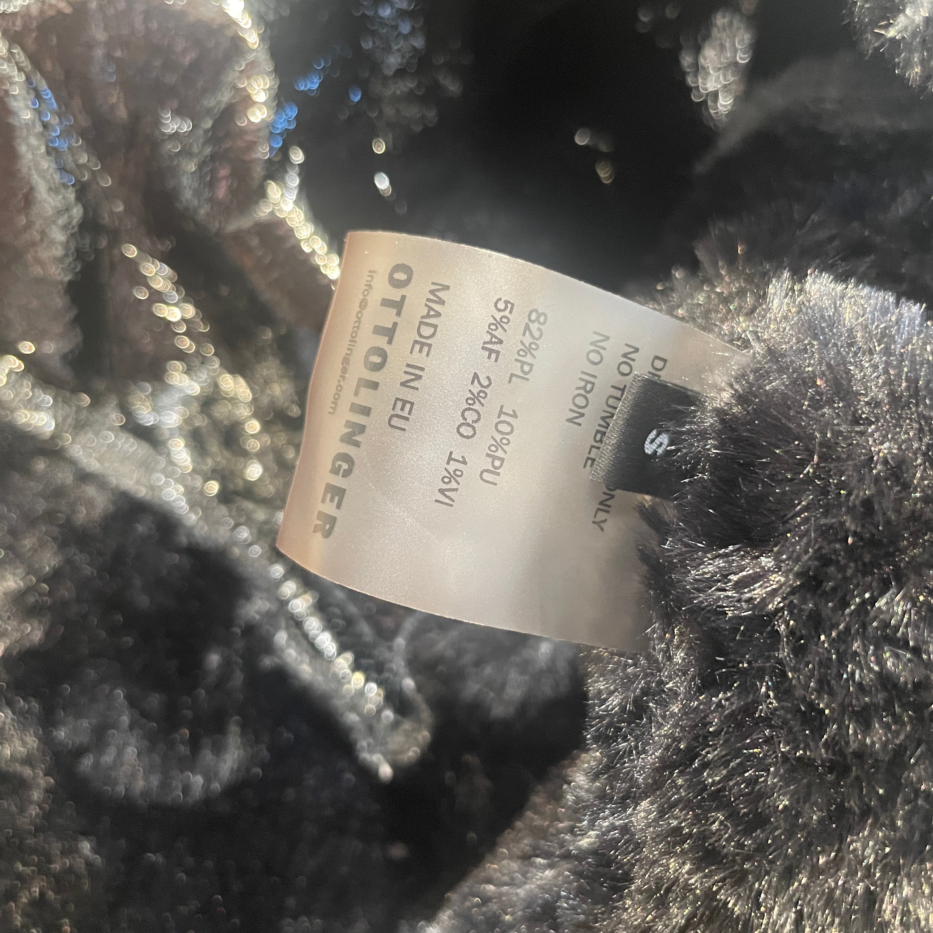 OTTOLINGER/Coat/BLK/Wrap Faux-Shearling Coat view 8