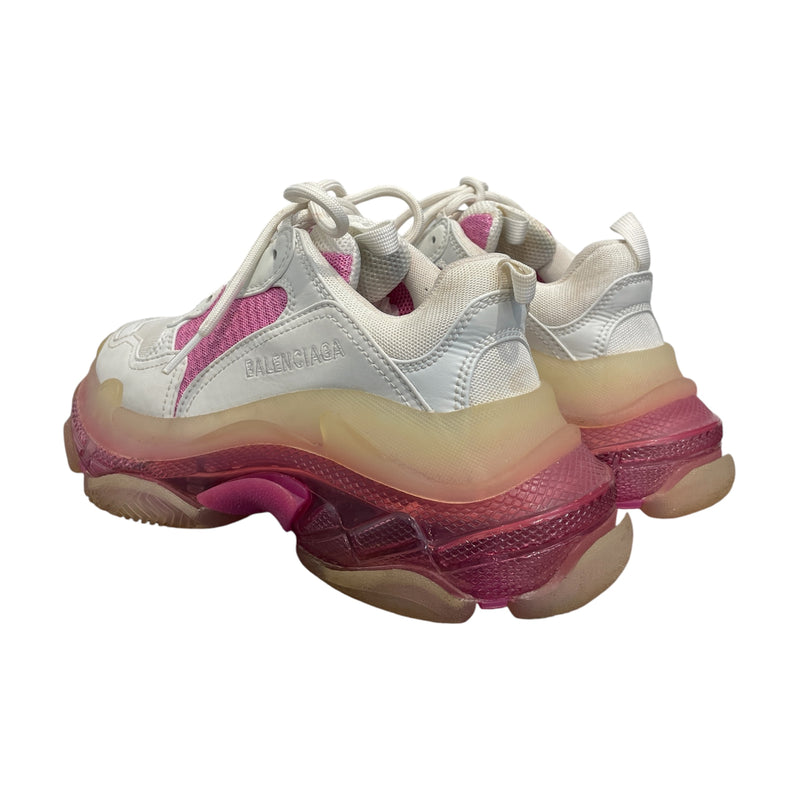 BALENCIAGA/Low-Sneakers/US 7/MLT/Pink/White Triple S