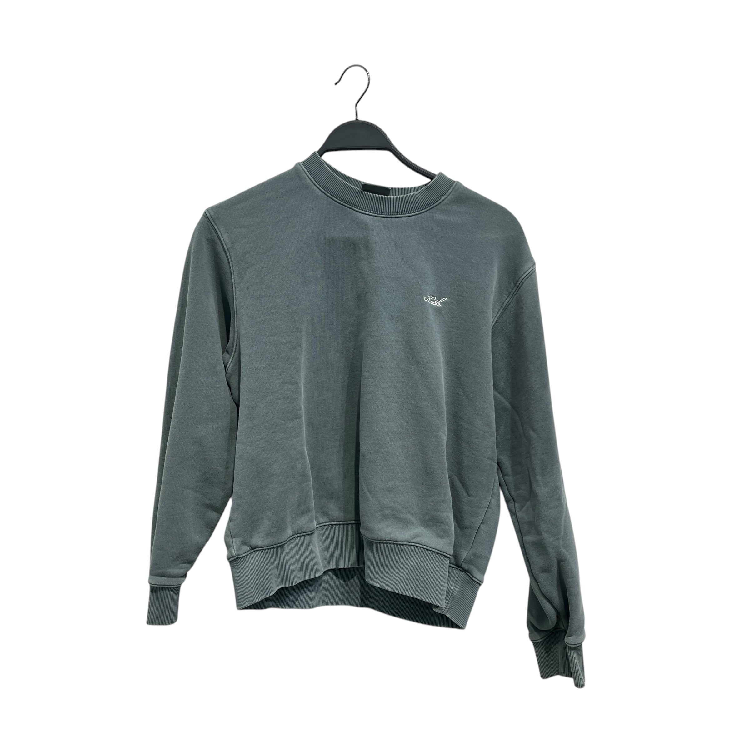 KITH/Sweater/M/Cotton/GRN/cursive logo crewneck view 1