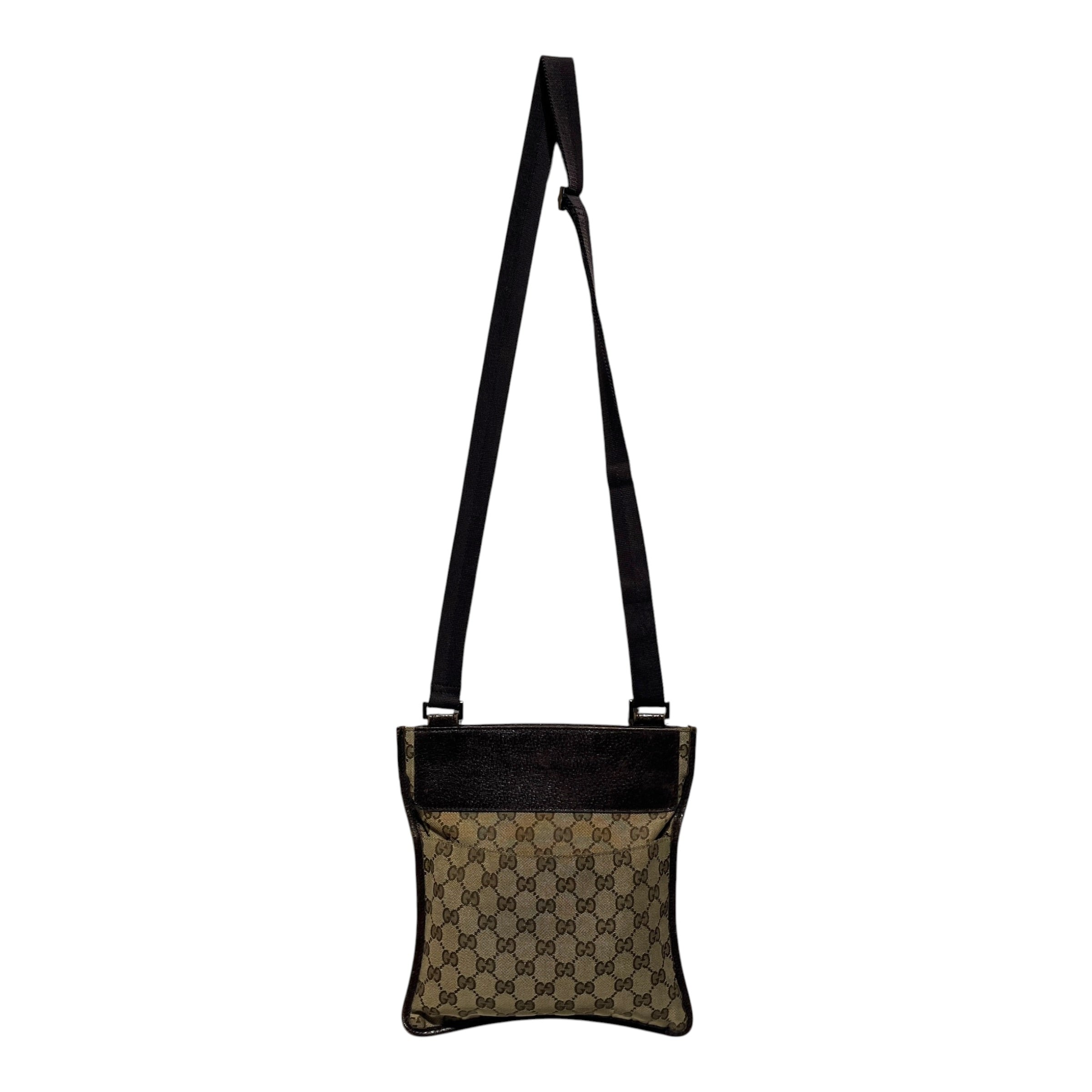GUCCI/Cross Body Bag/Monogram/Cotton/BRW/VINTAGE CROSSBODY view 1