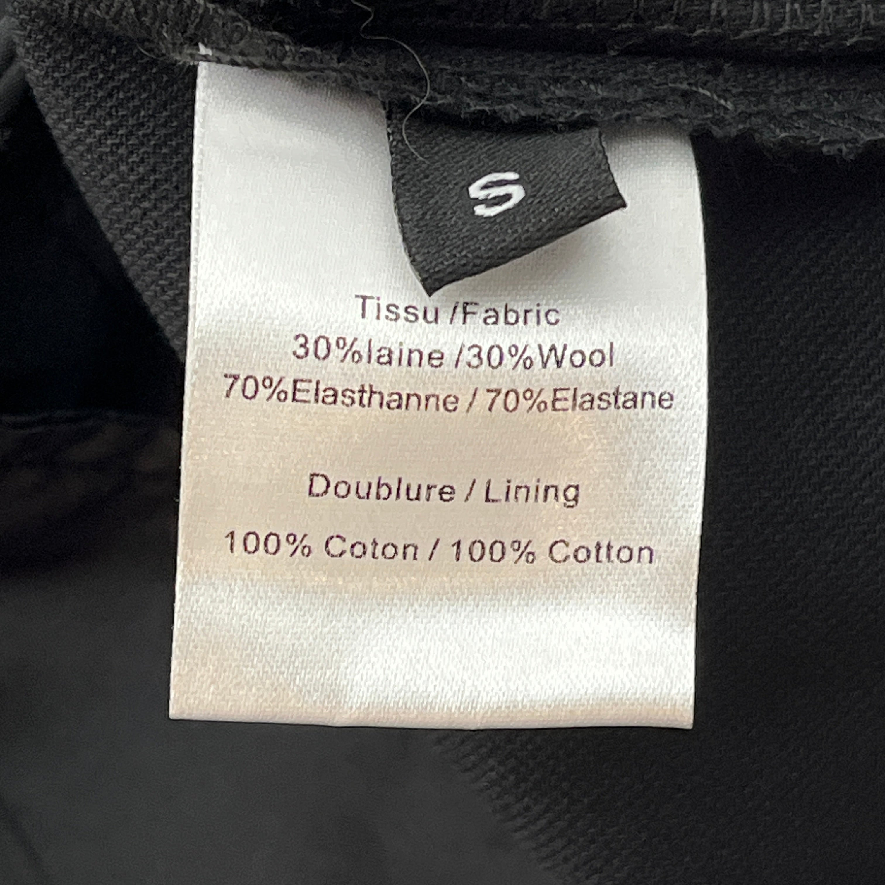 Y/PROJECT/Pants/S/Wool/BLK/WOOL FRONT BUTTON TROUSER view 4