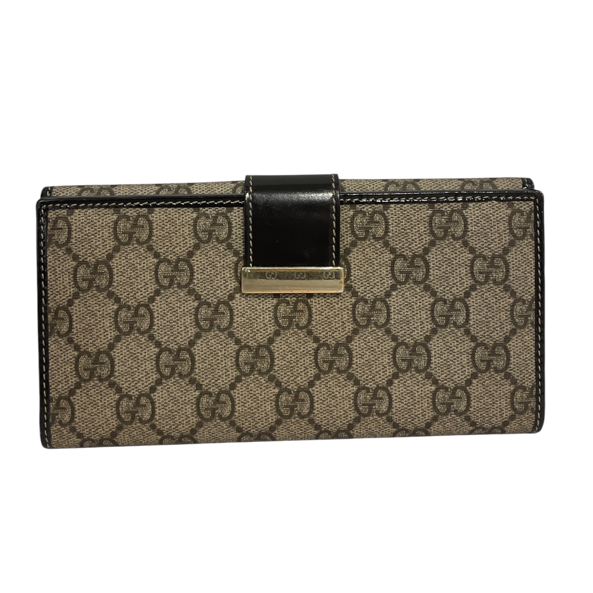 GUCCI/Long Wallet/Monogram/Leather/KHK/L's/JVMD27X view 1