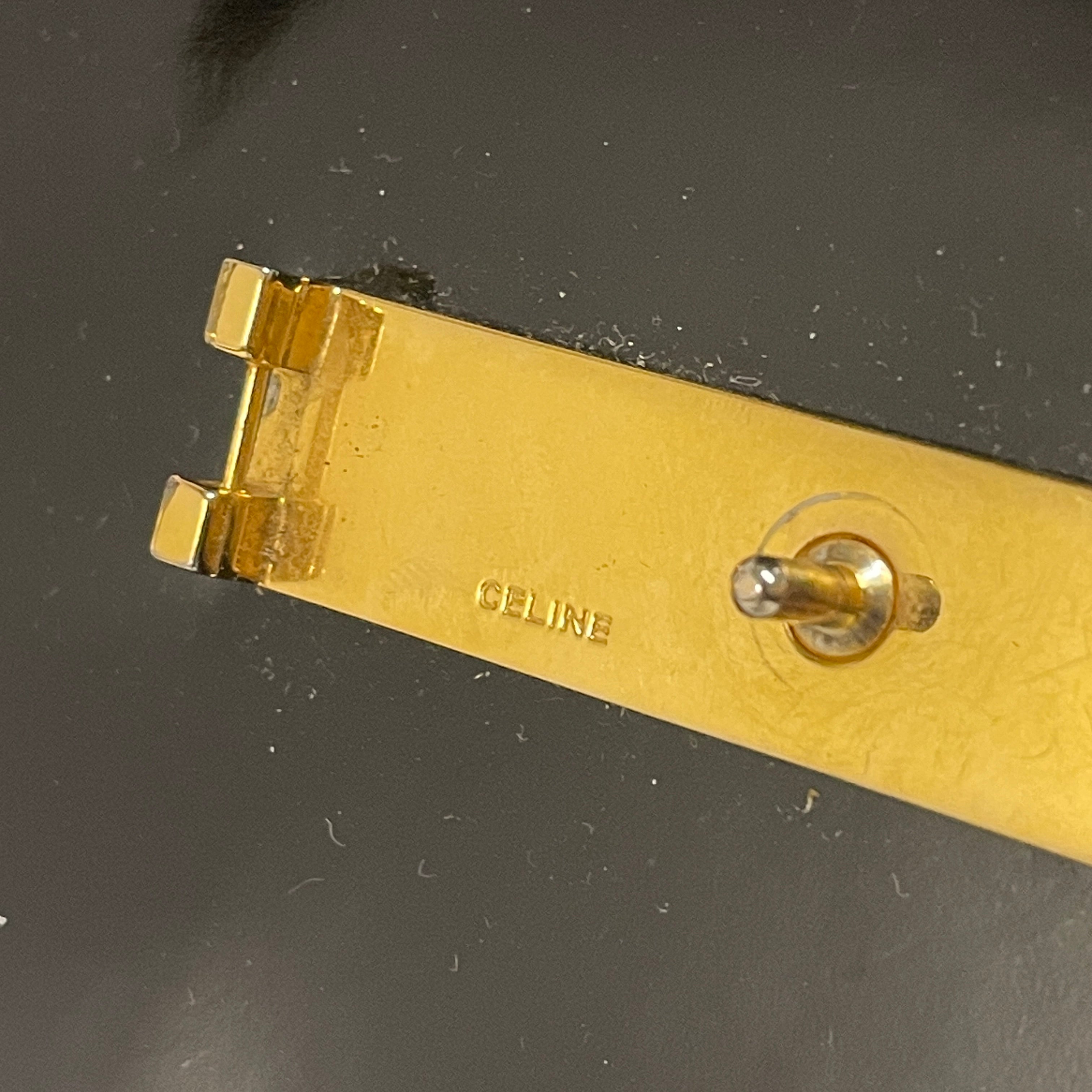 CELINE/Bag/Leather/BLK/gold bow view 6
