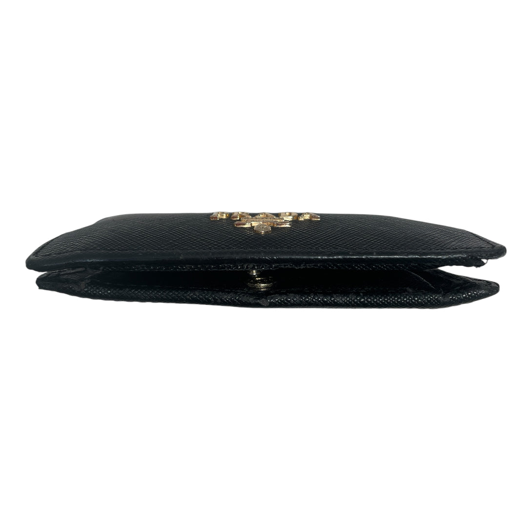 PRADA/Bifold Wallet/Leather/BLK/M's/SAFFIANO view 4
