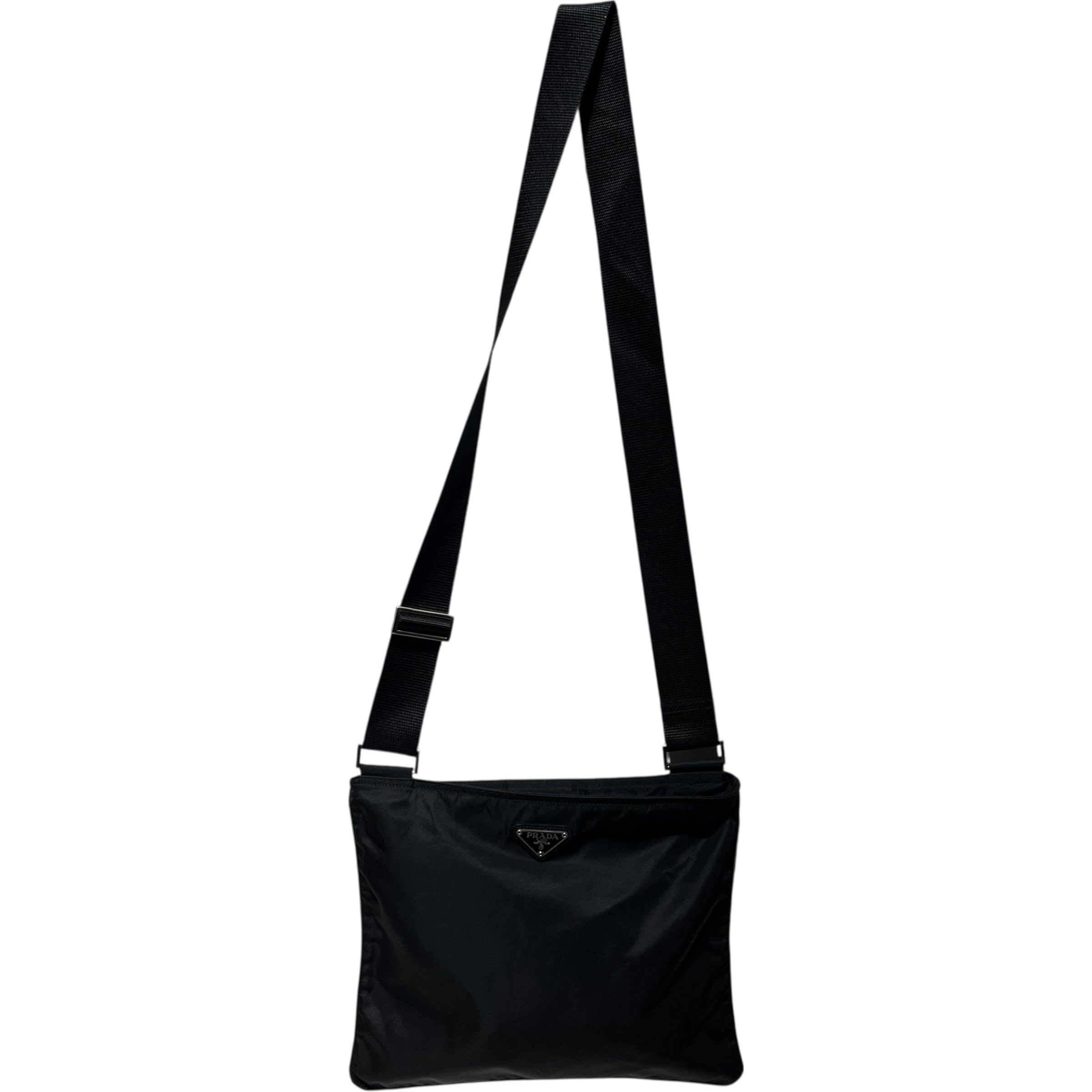 PRADA/Cross Body Bag/Nylon/BLK/TESSUTO CROSSBODY view 1