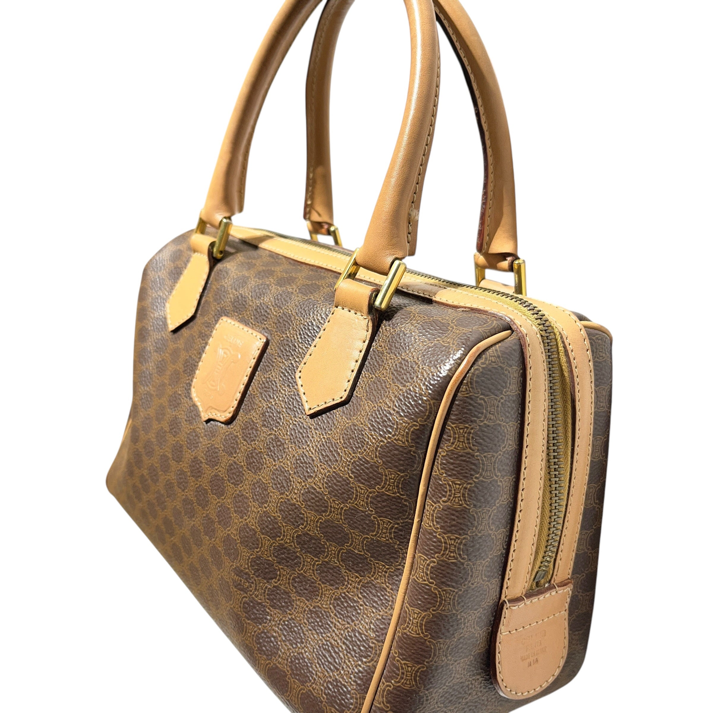 CELINE/Boston Bag/Monogram/Leather/BRW/Macadam Mini Boston view 5