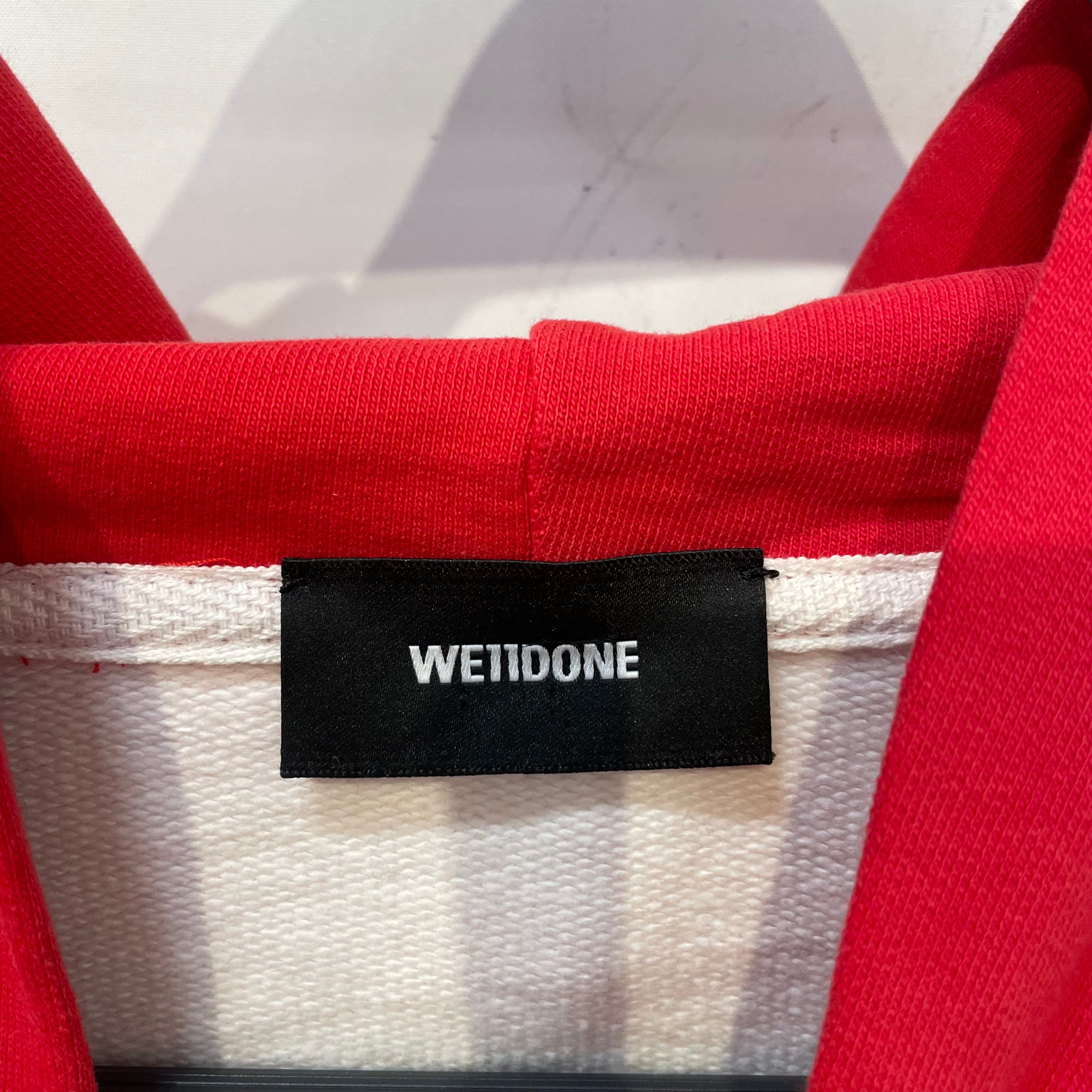 WE11DONE/Hoodie/S/Cotton/WHT/RED&WHT RABBIT HGOODIE view 3