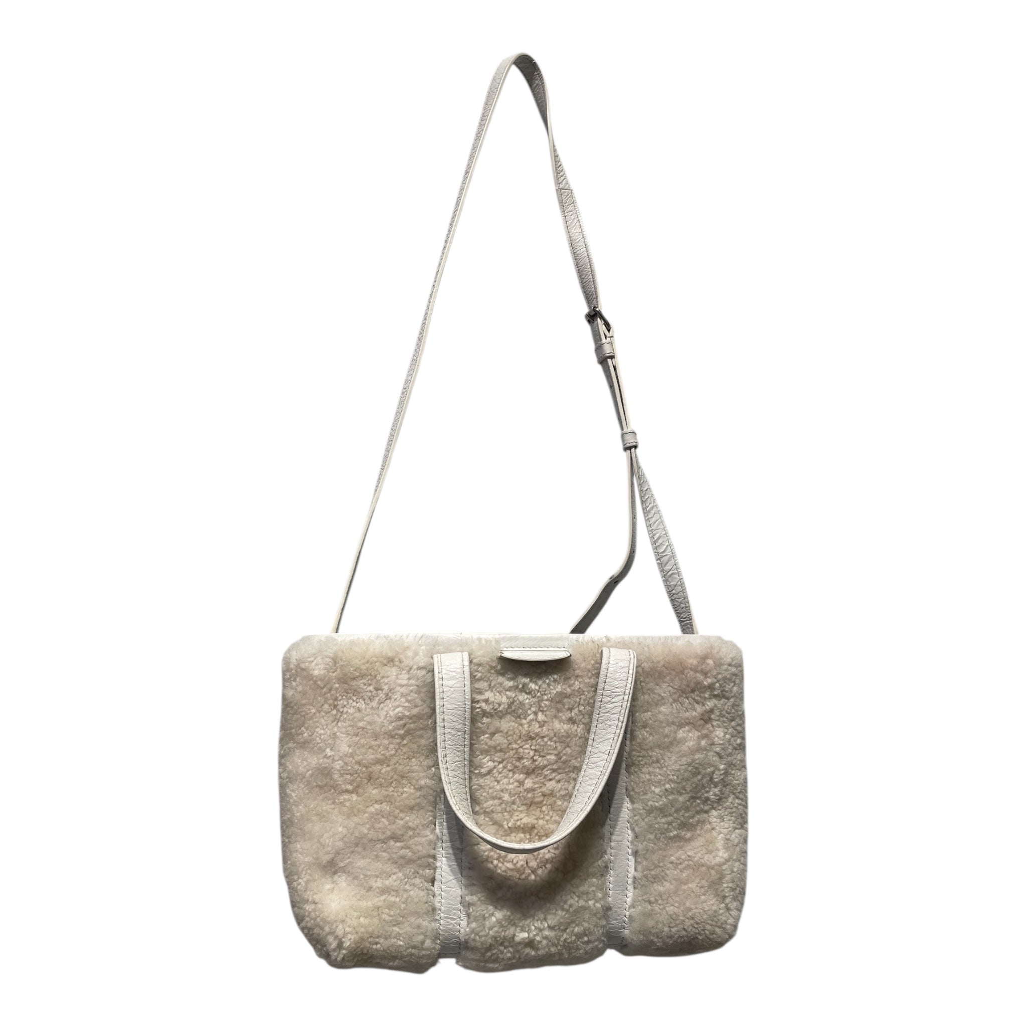 BALENCIAGA/Hand Bag/Wool/WHT/sherpa view 1