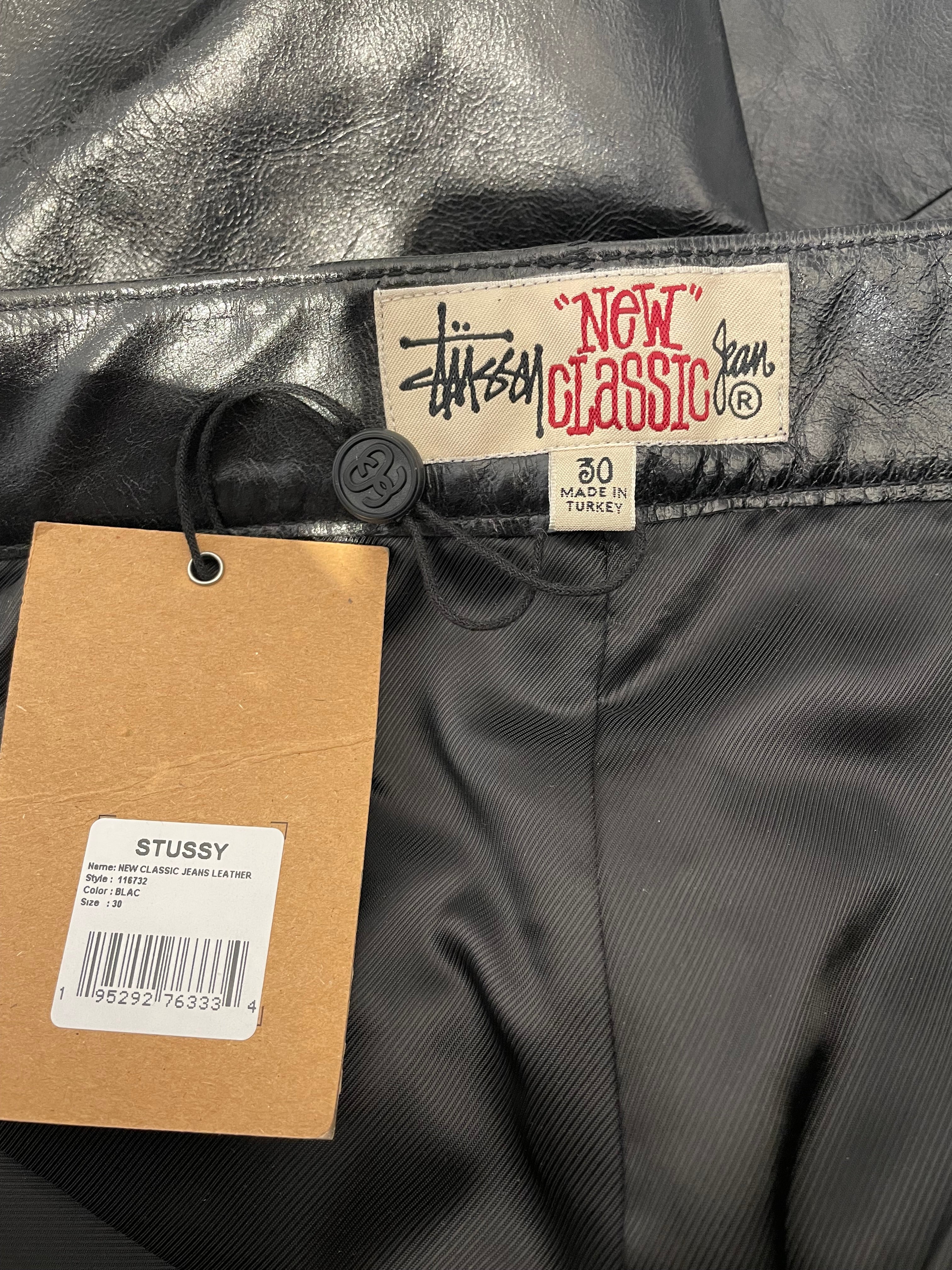 STUSSY/Pants/30/Lambskin/BLK/Lambskin Jeans view 3