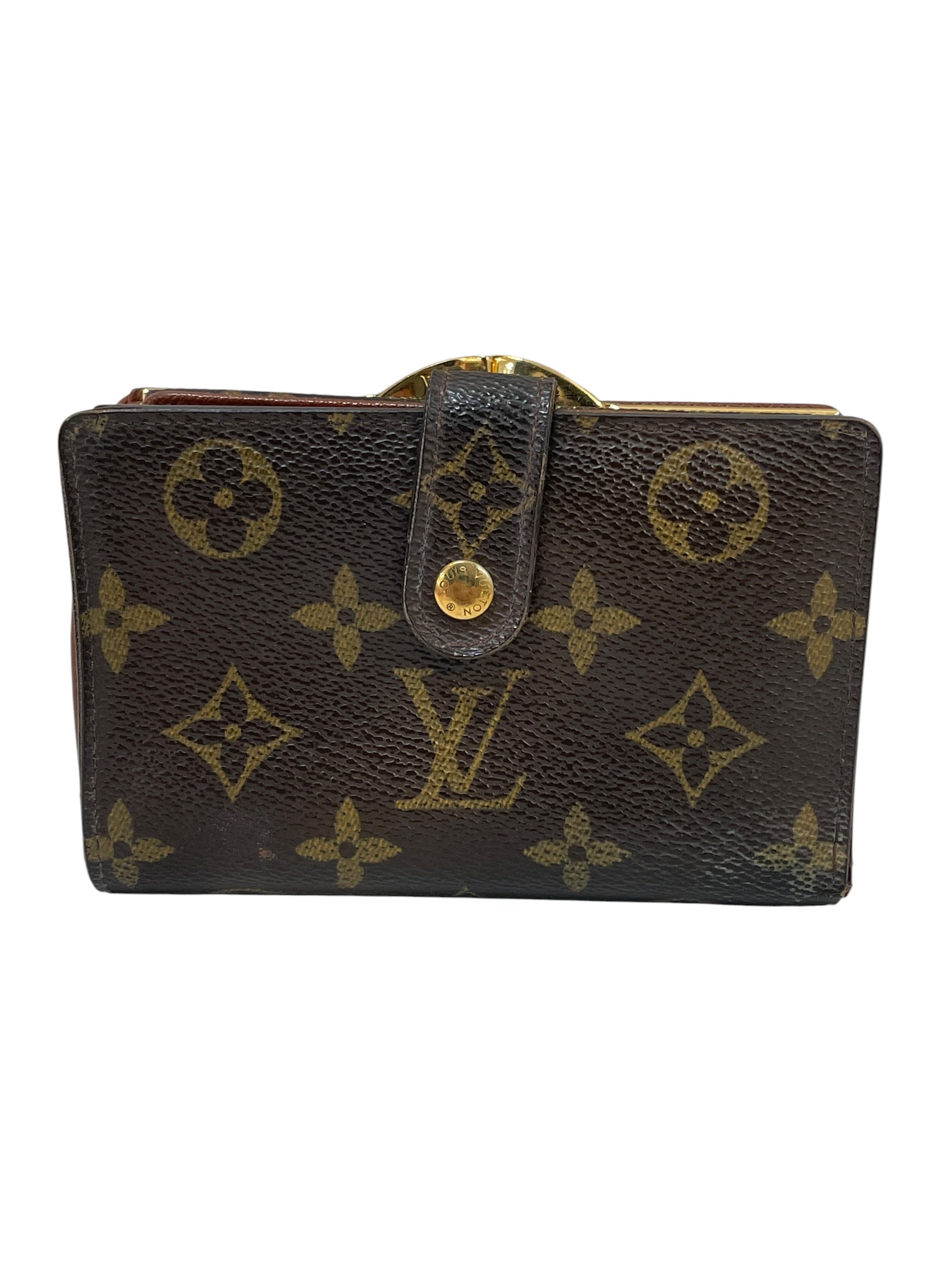 LOUIS VUITTON/Wallet/Monogram/Leather/BRW/L's/Vintage French Purse view 1