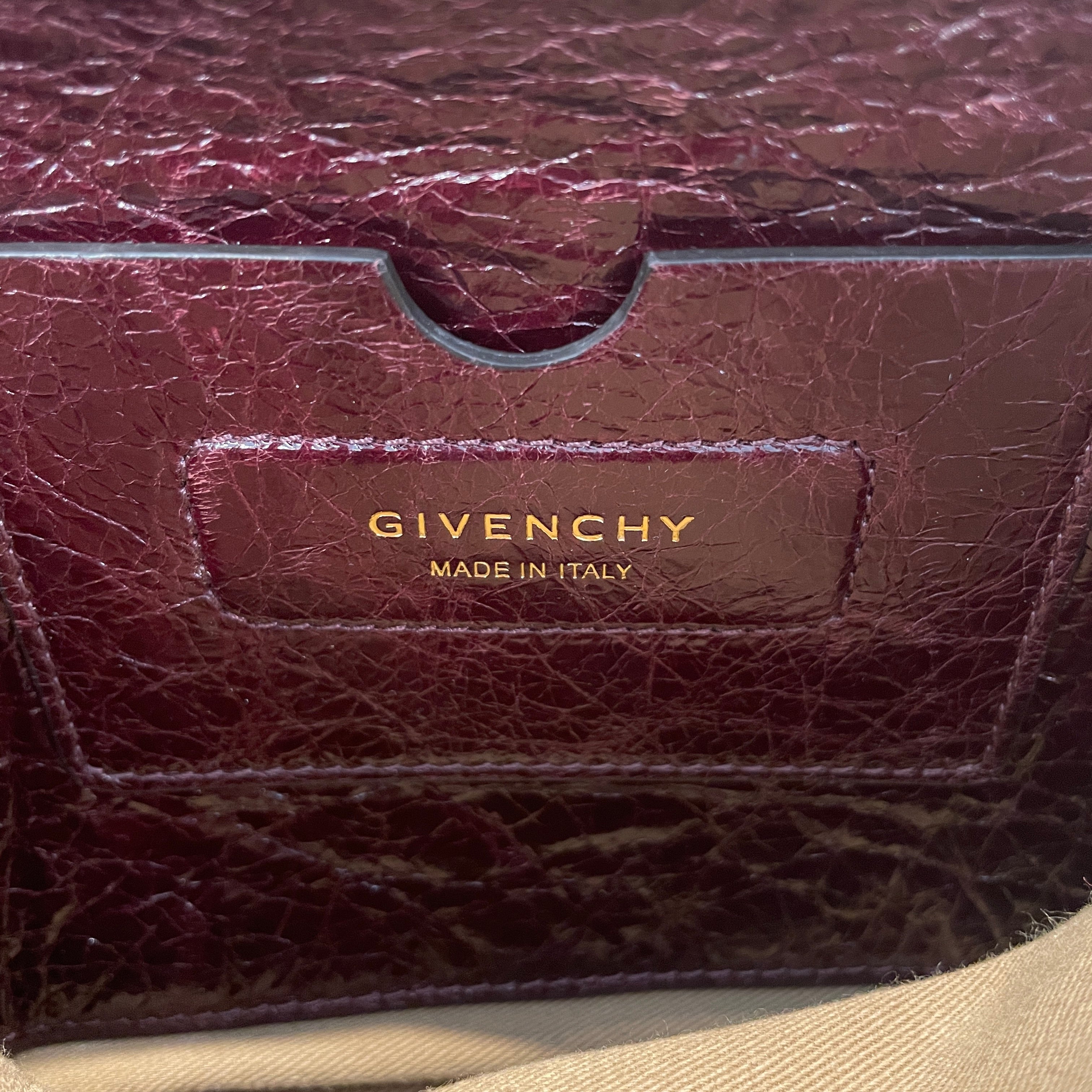 GIVENCHY/Cross Body Bag/Leather/BRD/CRACKLED CALFSKIN LEATHER view 4