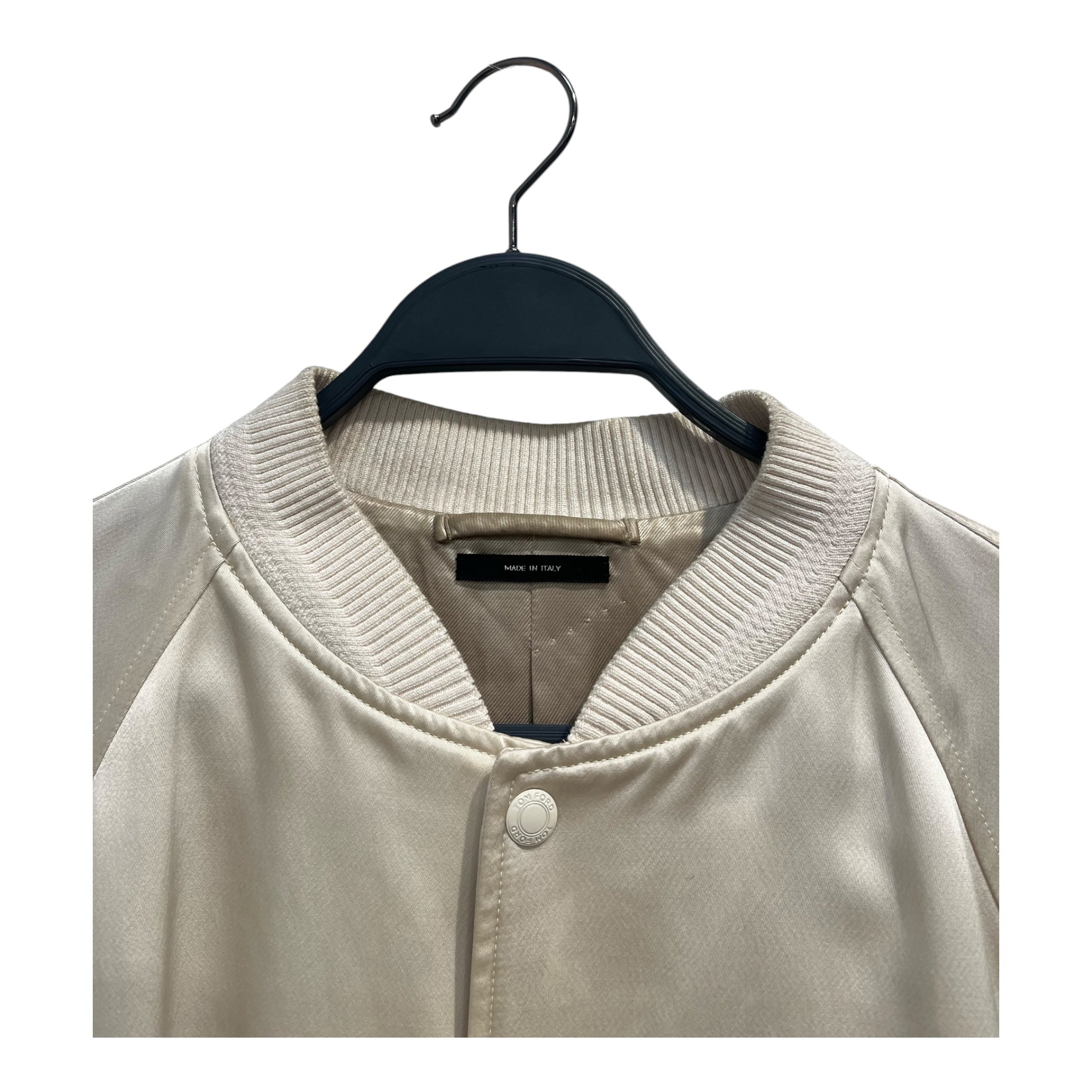 TOM FORD/Flight Jkt/52/Cotton/CRM/CREAM BOMBER JACKET view 3