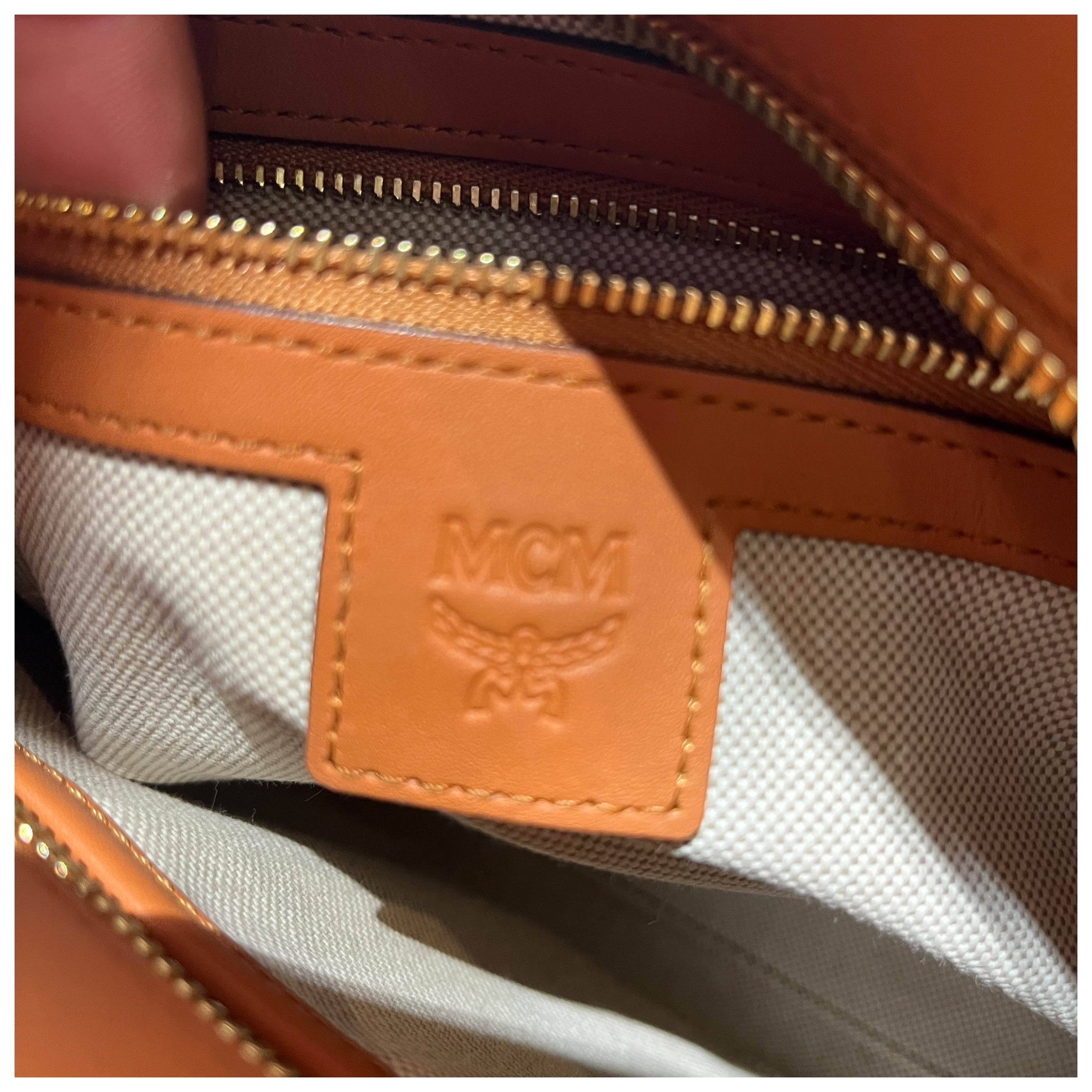 MCM/Tote Bag/Monogram/Leather/CML/Mini Shopper Tote w/ Strap view 6