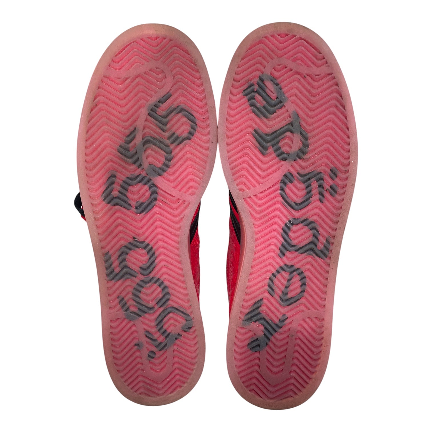 Sp5der/adidas/Low-Sneakers/US 11/All Over Print/Cotton/RED/SPIDER WEB PRINT ALL OVER view 4