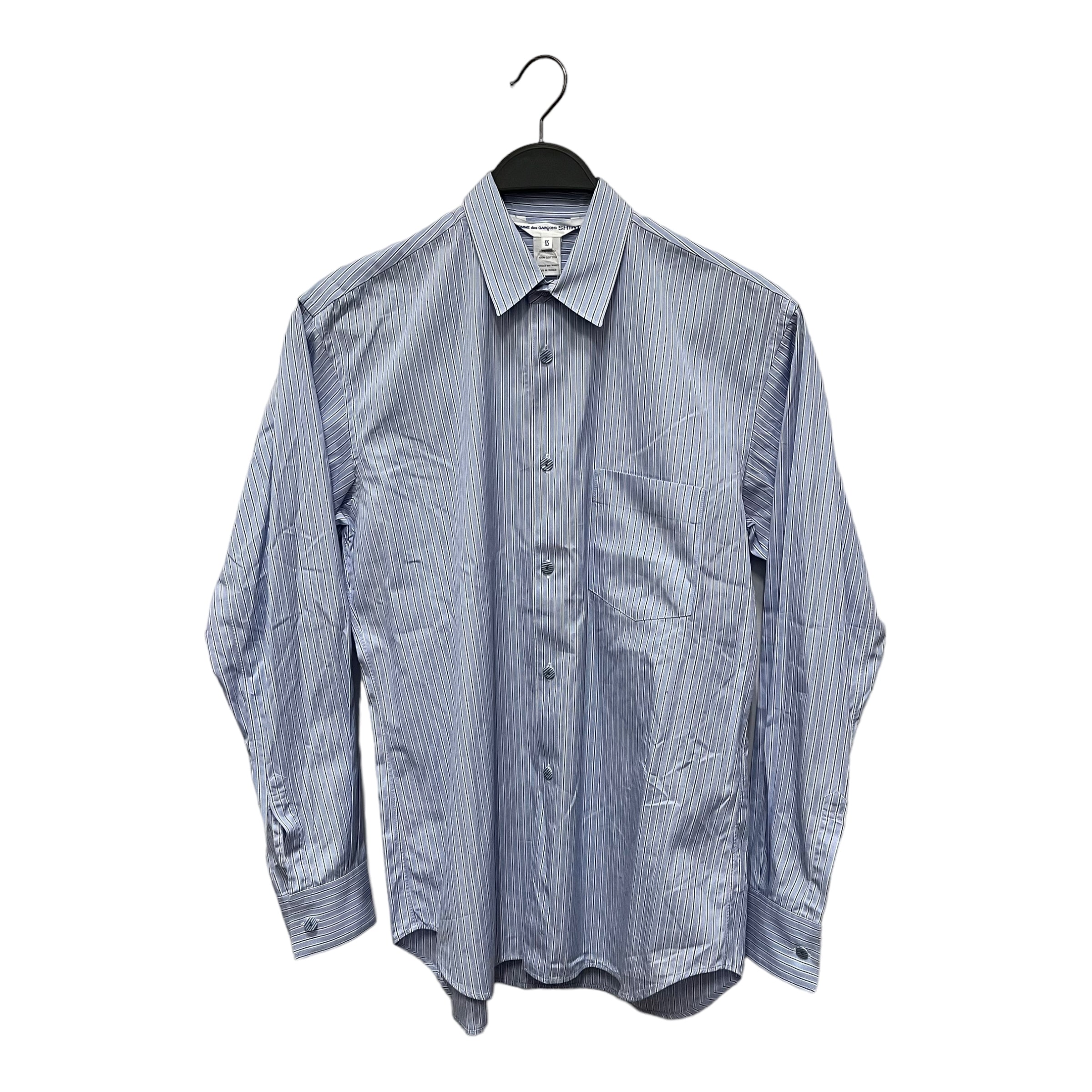 COMME des GARCONS SHIRT/LS Shirt/XS/Blue/Cotton/Stripe/CDGS2SB/CDGS2SB view 1