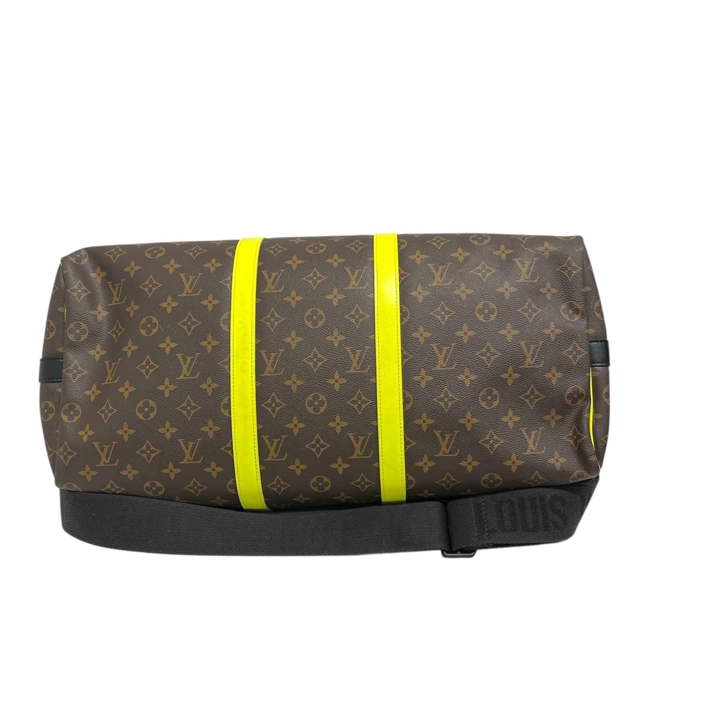 LOUIS VUITTON/Luggage/Monogram/Leather/BRW/Keepall travel bag view 4
