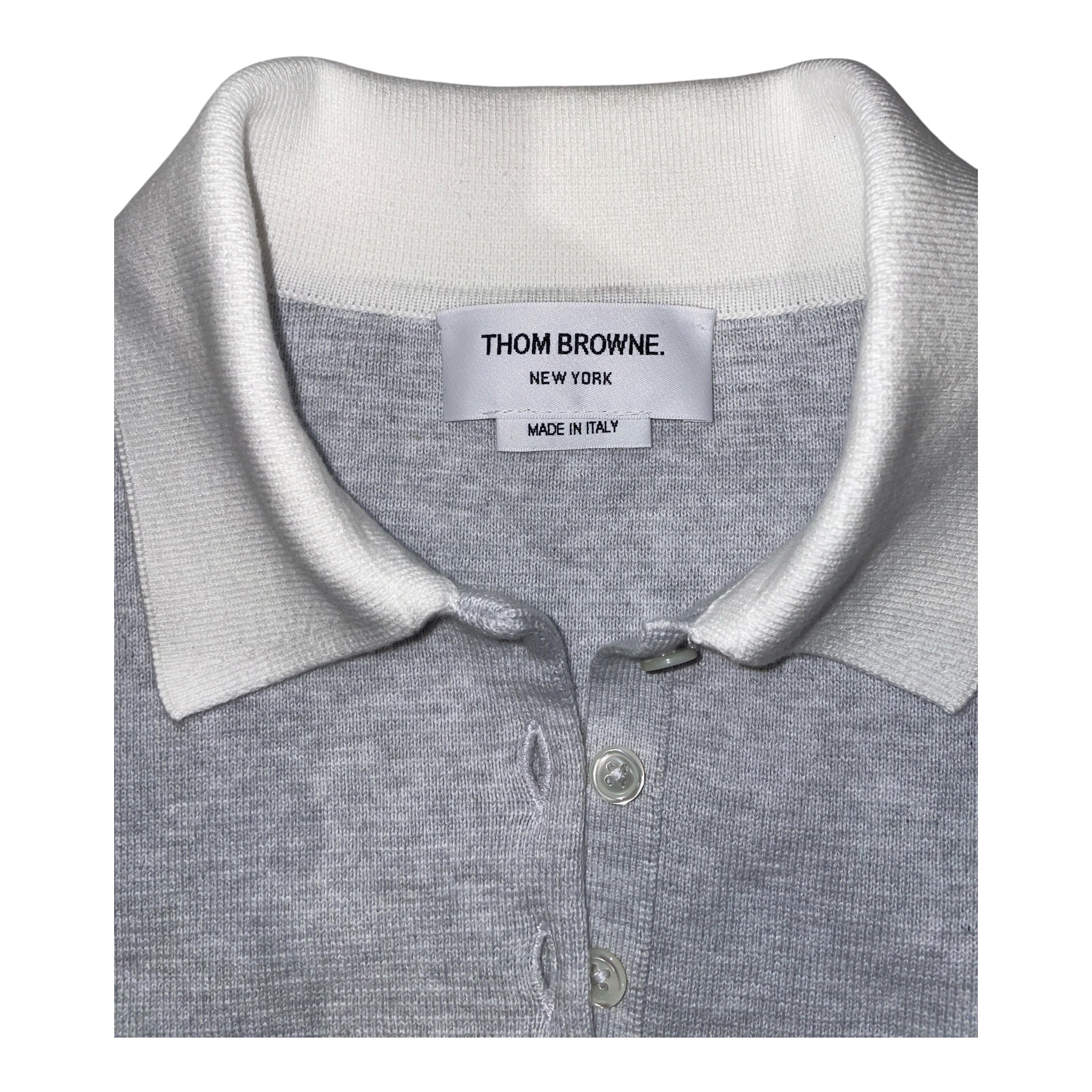 THOM BROWNE. NEW YORK/Fleece Vest/36/Cotton/GRY/ view 3