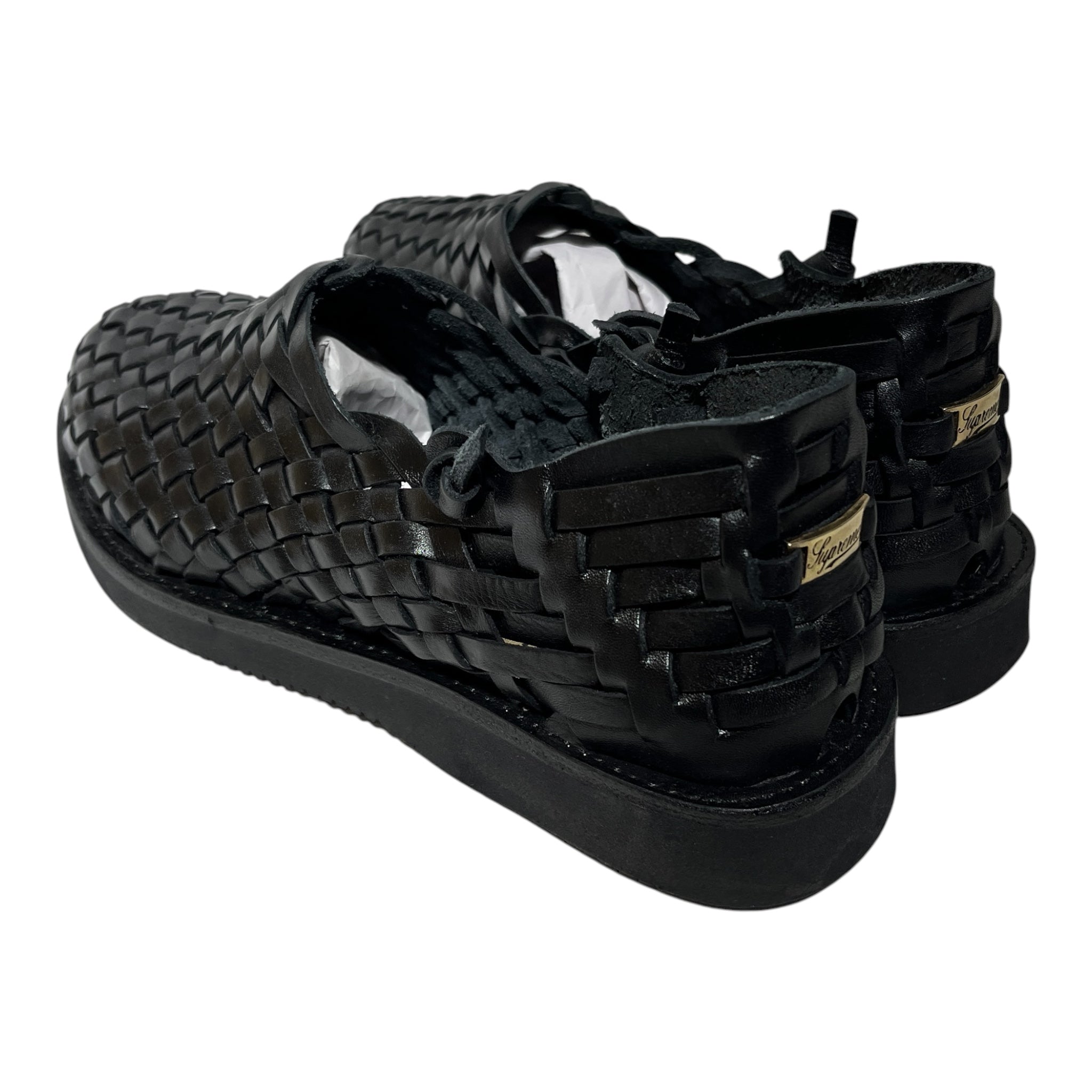 Supreme/YUKETEN/Sandals/US 9.5/Leather/BLK/LEO SANDAL view 2