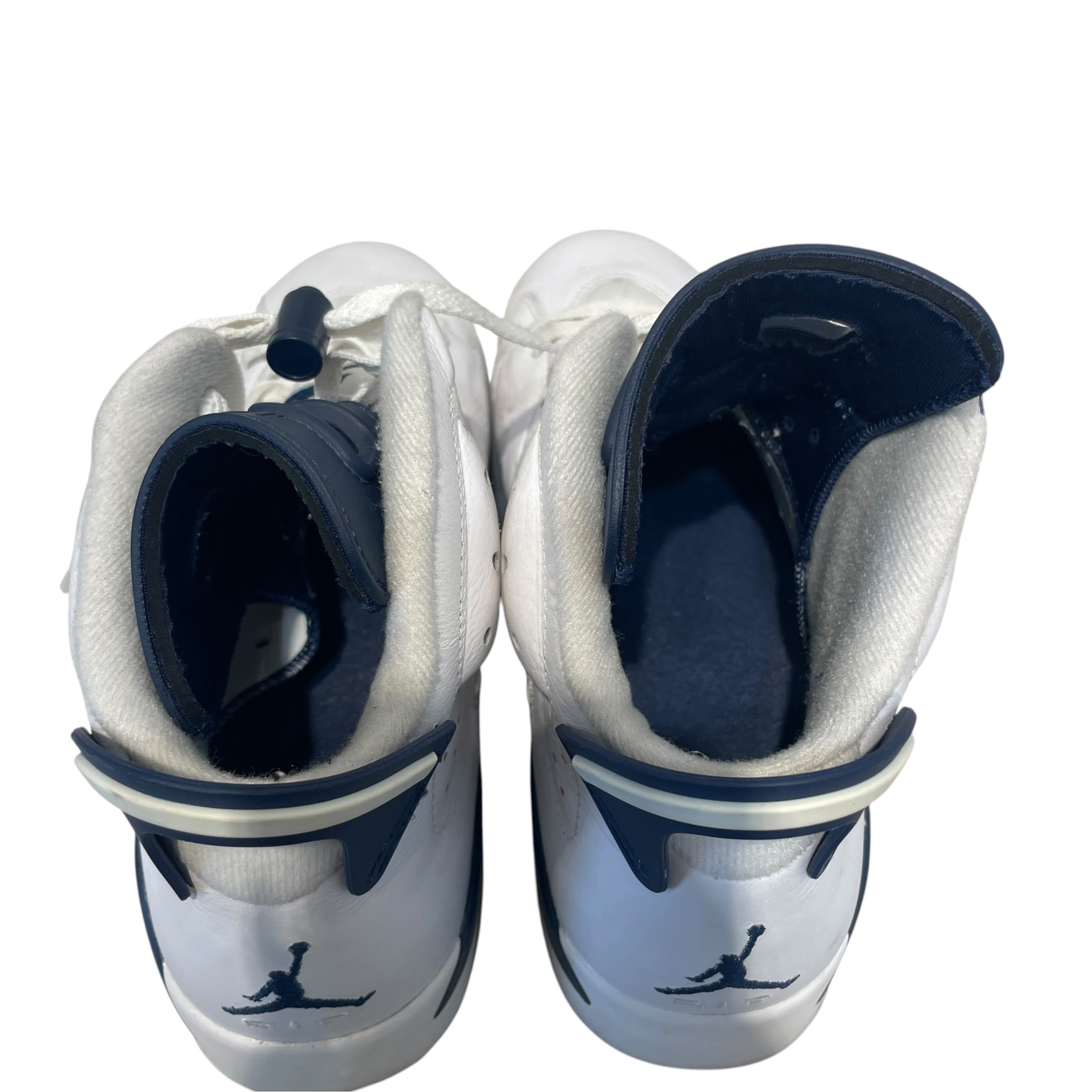 NIKE/Hi-Sneakers/US 9/Leather/WHT/Jordan 6 Midnight navy view 5