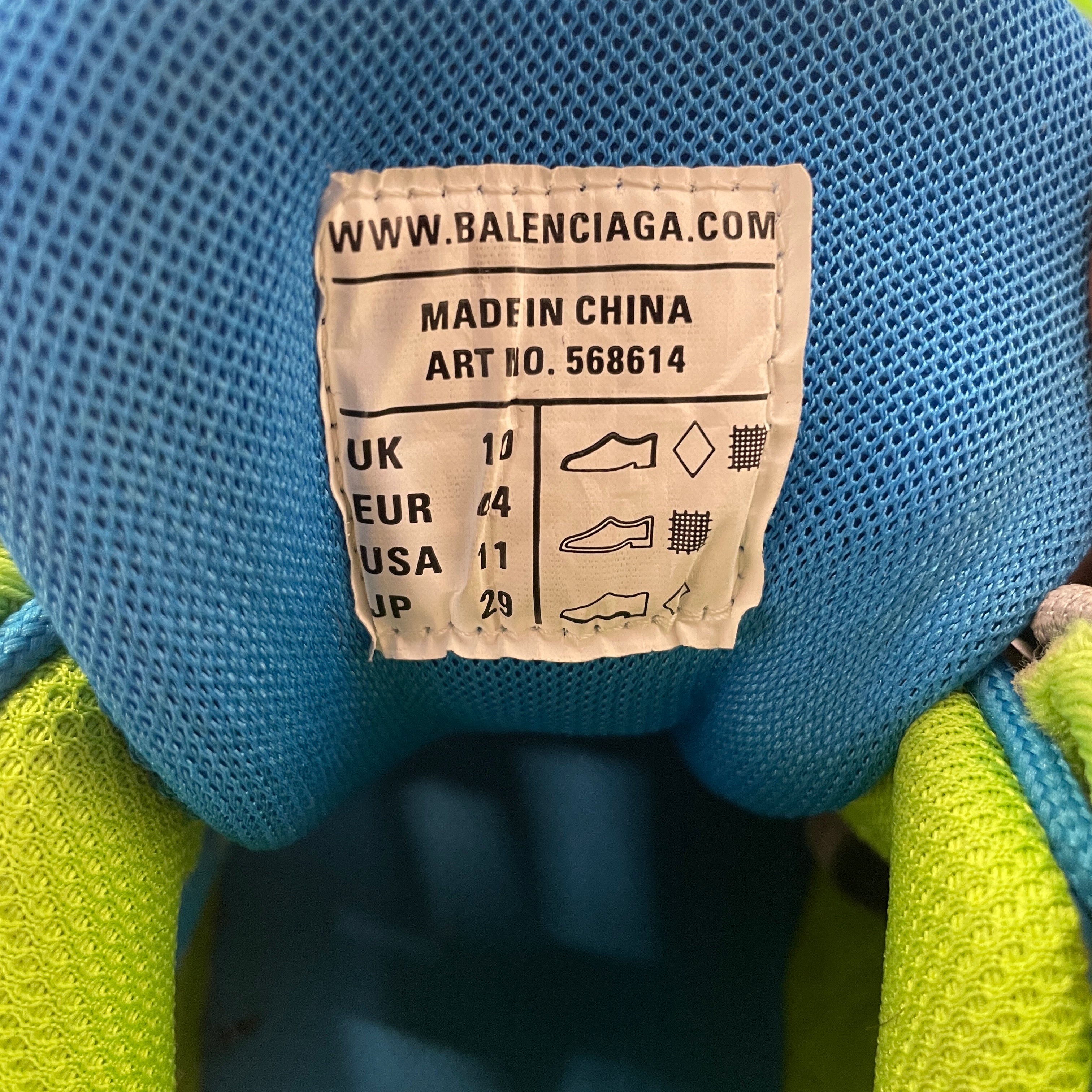 BALENCIAGA/Low-Sneakers/US 11/BLU/TRACK 2/ BLU/GRN view 3