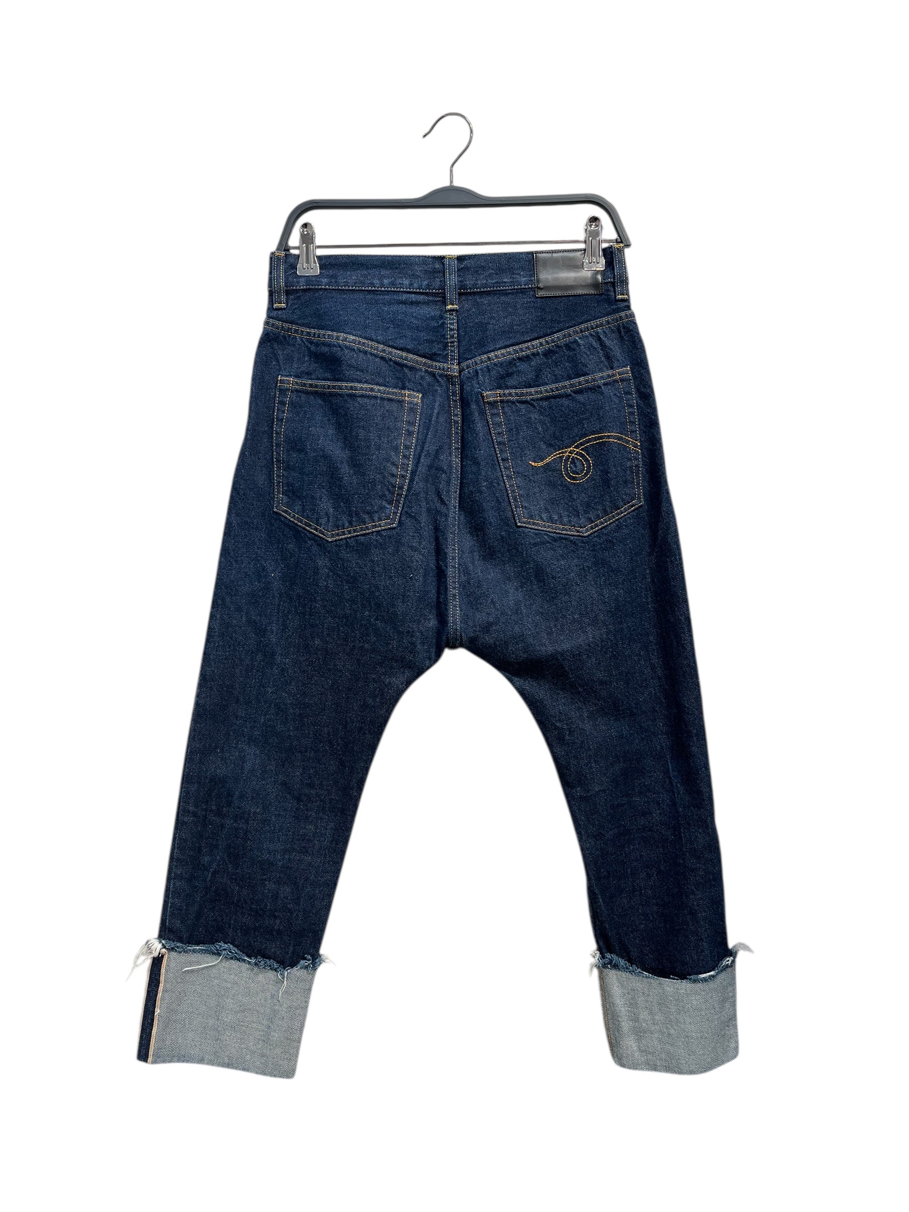 R13/Bottoms/24/Cotton/BLU/Button Fly/Drop Crotch-Selvedge view 2