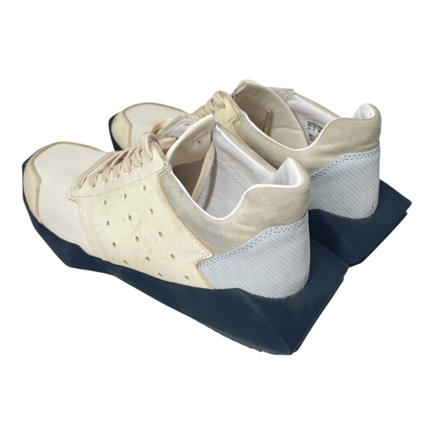 Rick Owens/Low-Sneakers/EU 39.5/Cotton/WHT/ADIDAS view 2