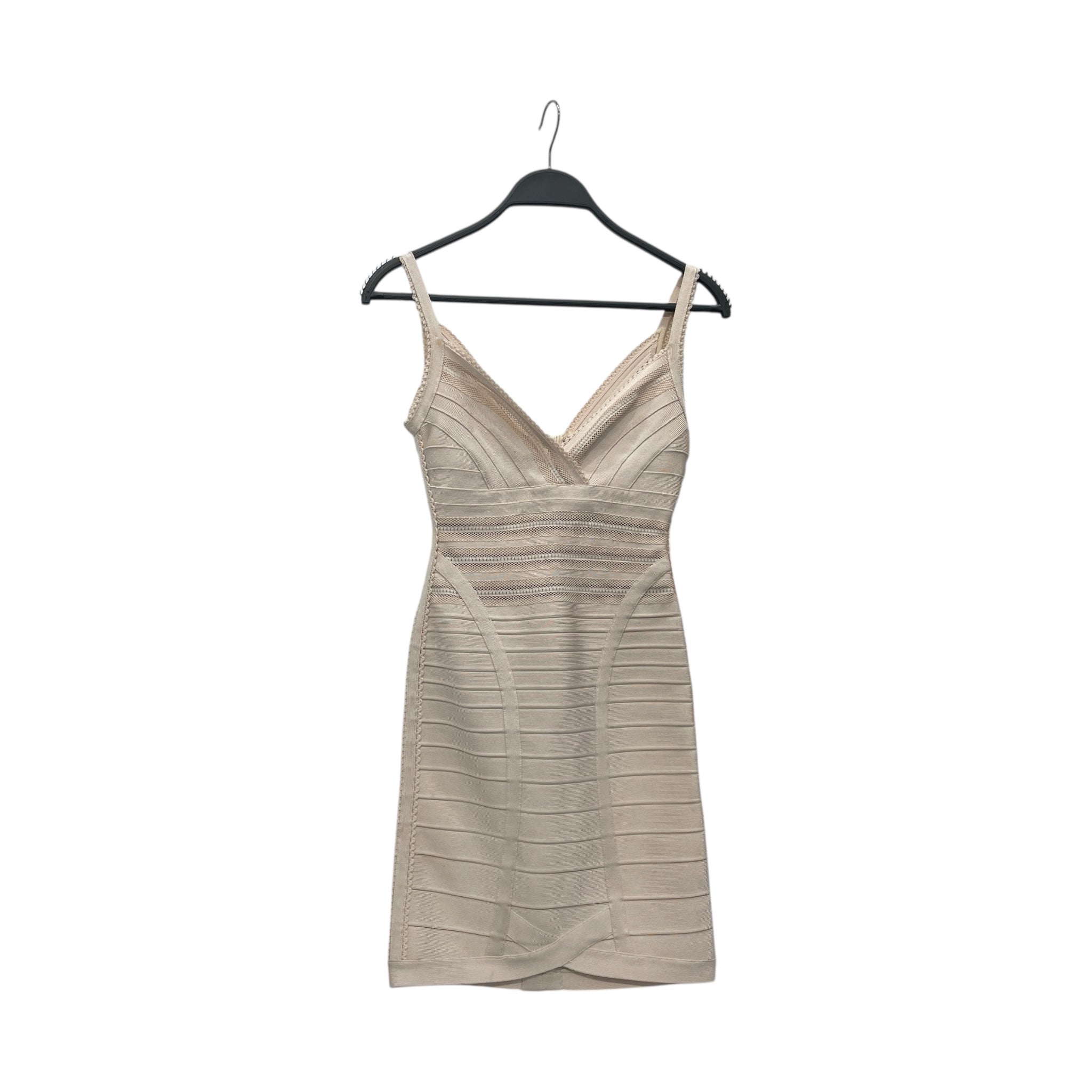 Herve Leger/Dress/XXS/Polyester/CRM/BANDAGE DRESS view 1