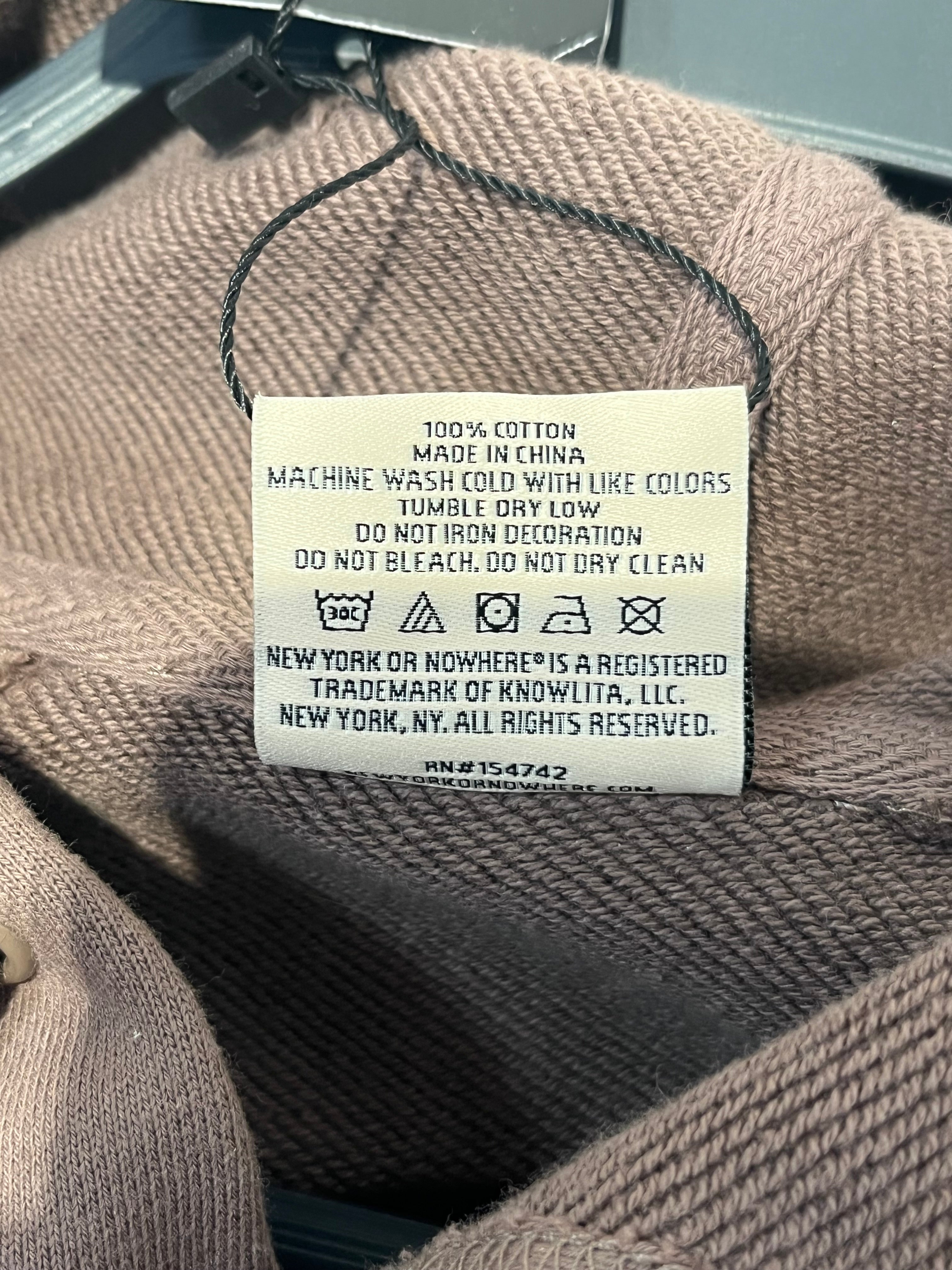 New York or Nowhere/Hoodie/S/Cotton/BRW/154742 view 4