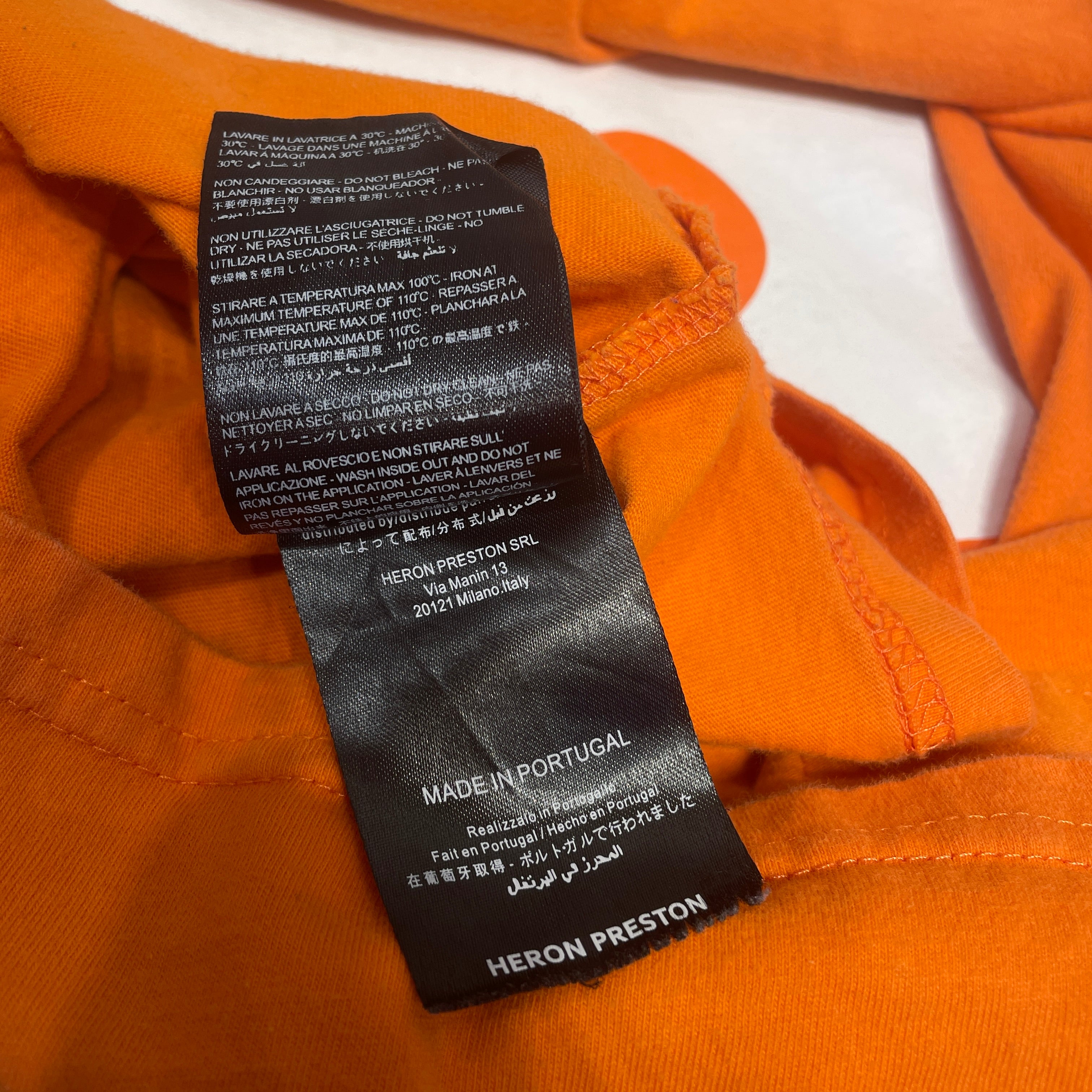 HERON PRESTON/T-Shirt/M/Cotton/ORN/Graphic/ view 6