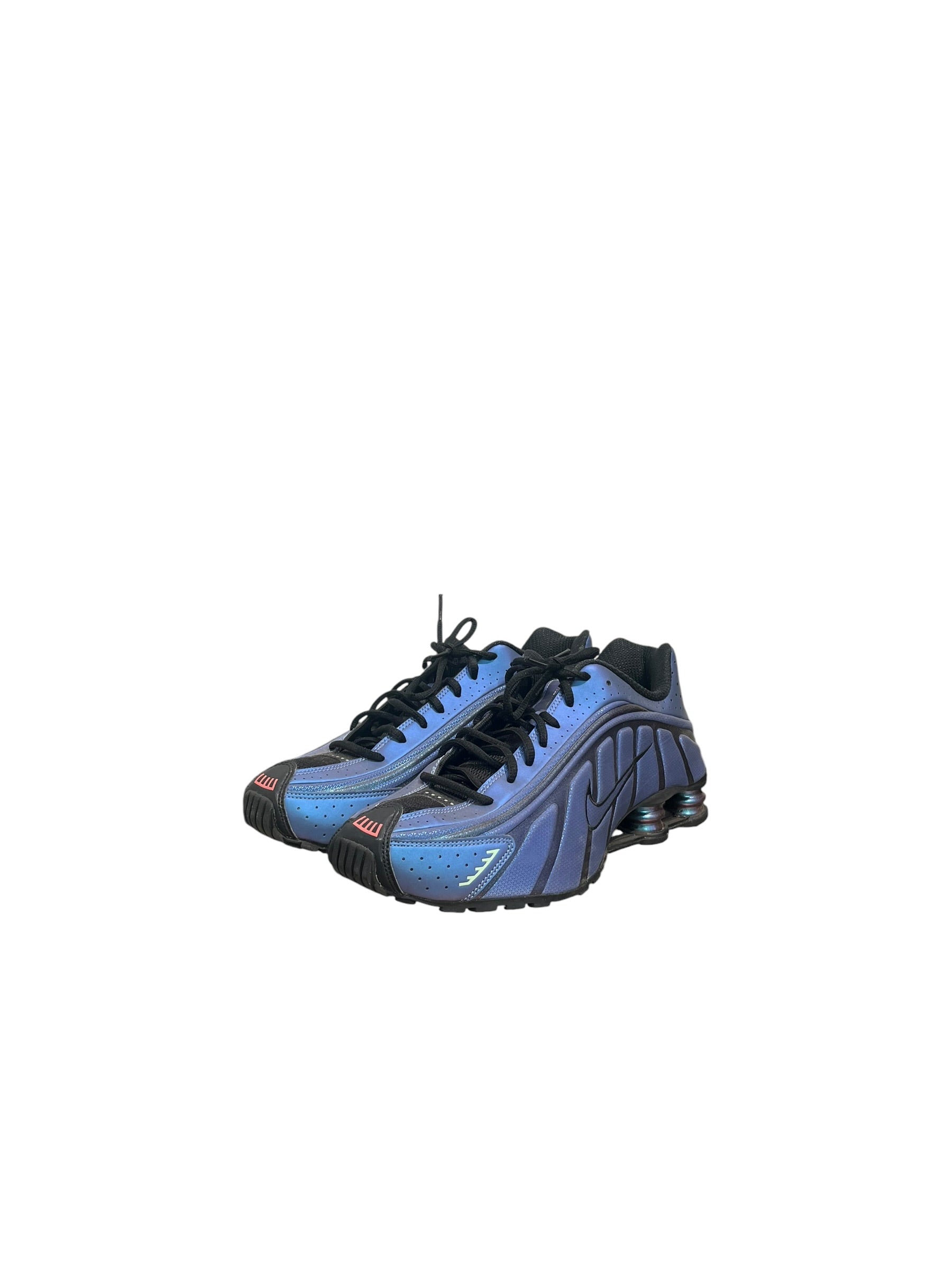NIKE/SHOX R4/Low-Sneakers/US 12.5/Iridescent/BLU/HQ3446-001 view 3