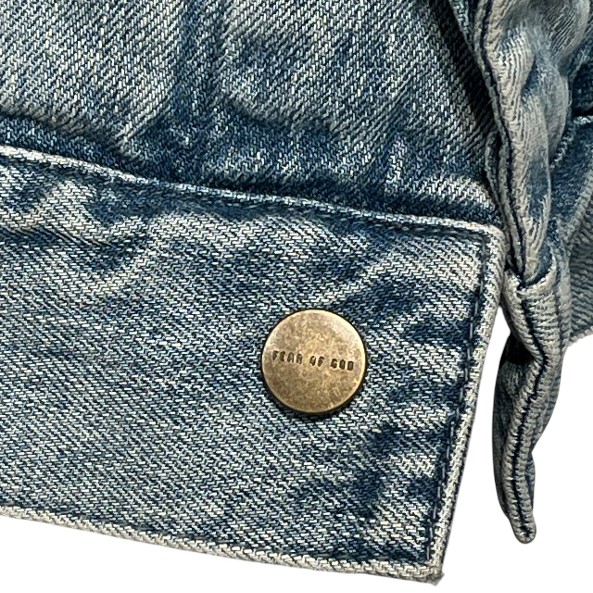 FEAR OF GOD/Denim Jkt/XS/Denim/BLU/oversized trucker jacket view 4