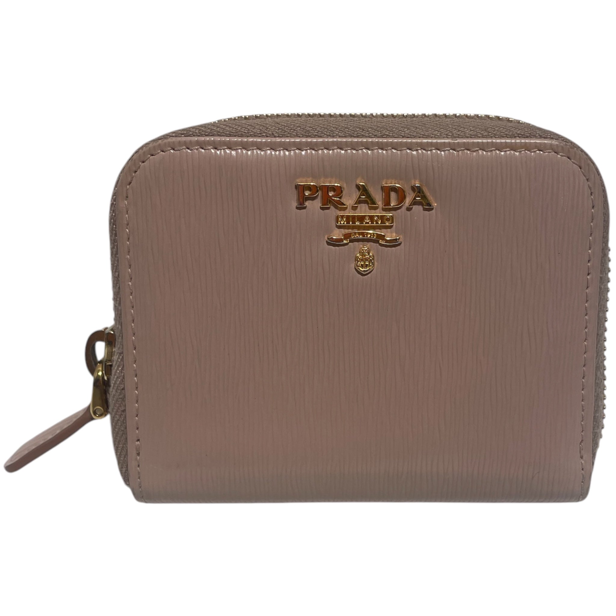 PRADA/Coin Wallet/Leather/BEG/ view 1