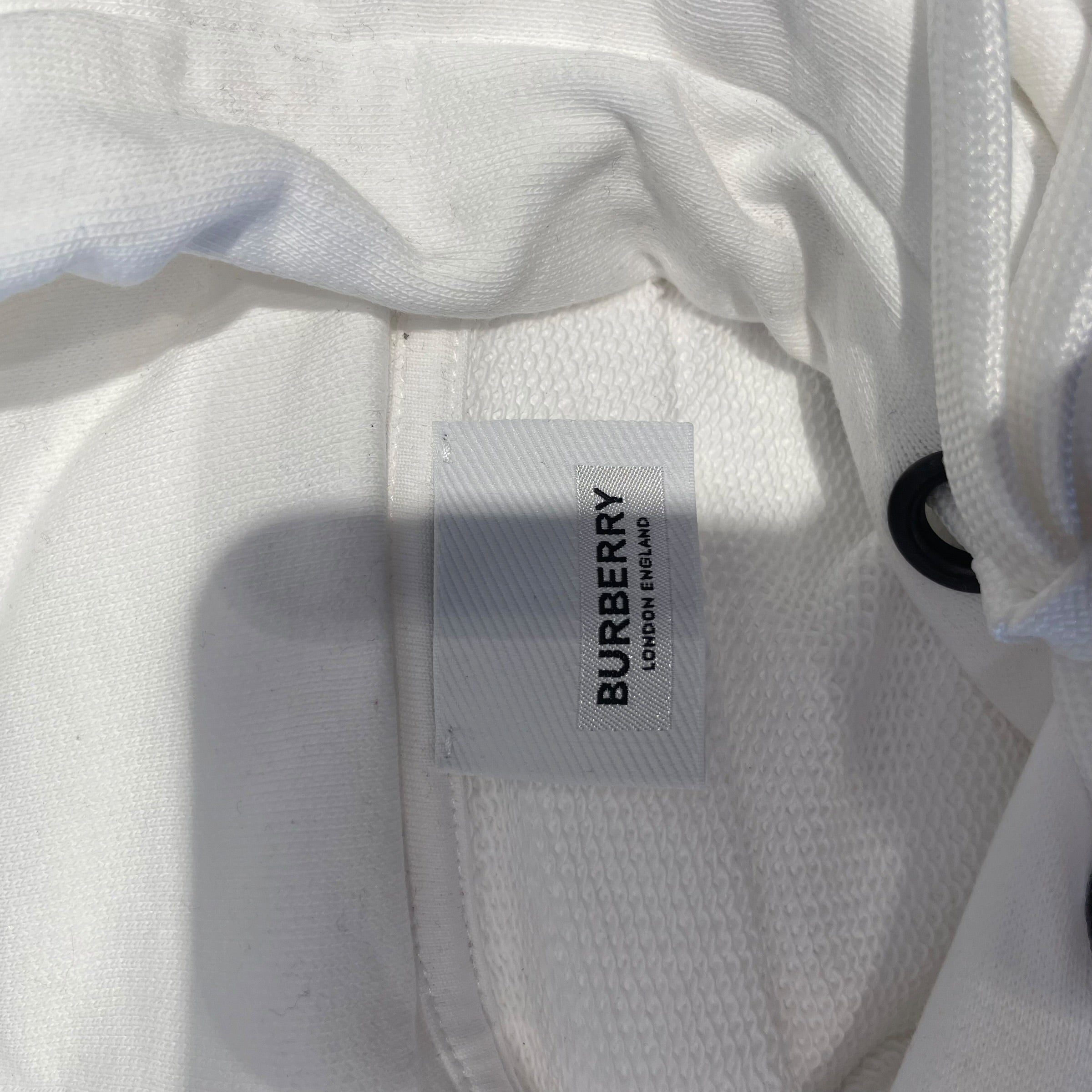 BURBERRY LONDON/Hoodie/M/Cotton/WHT/Burberry Zebra Hoodie view 3