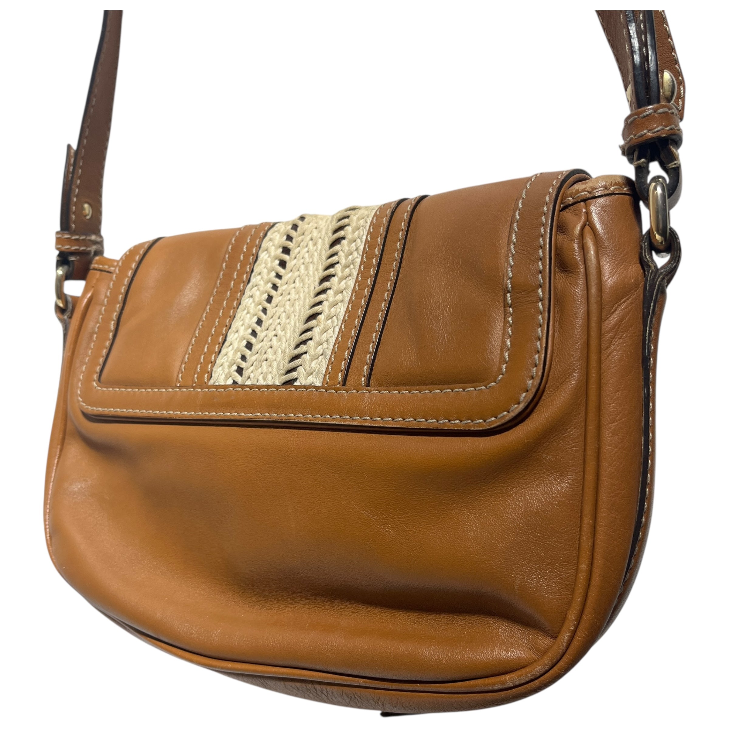 BURBERRY/Cross Body Bag/Leather/CML/BRAIDED BUCKLE view 4